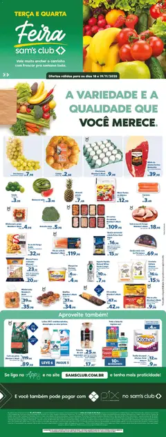 Pré-Visualização do folheto "Ofertas Feira" da loja Sam's Club válido a partir de 18/11/2025