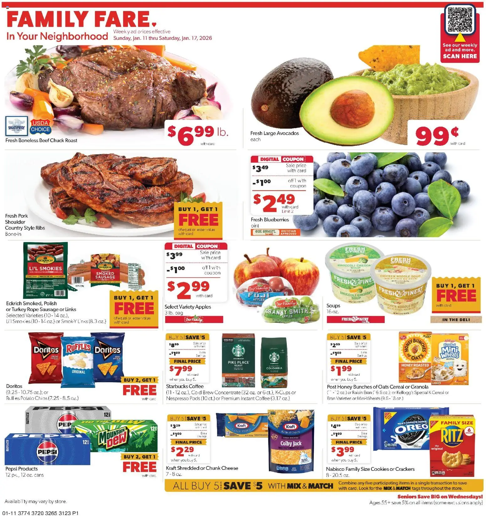 Ad Preview of Family Fare Weekly Ad from 01/11/2026