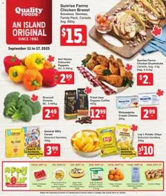 Un aperçu du dépliant Weekly flyer / circulaire du magasin Quality Foods est valide à partir 11 sept. 2025