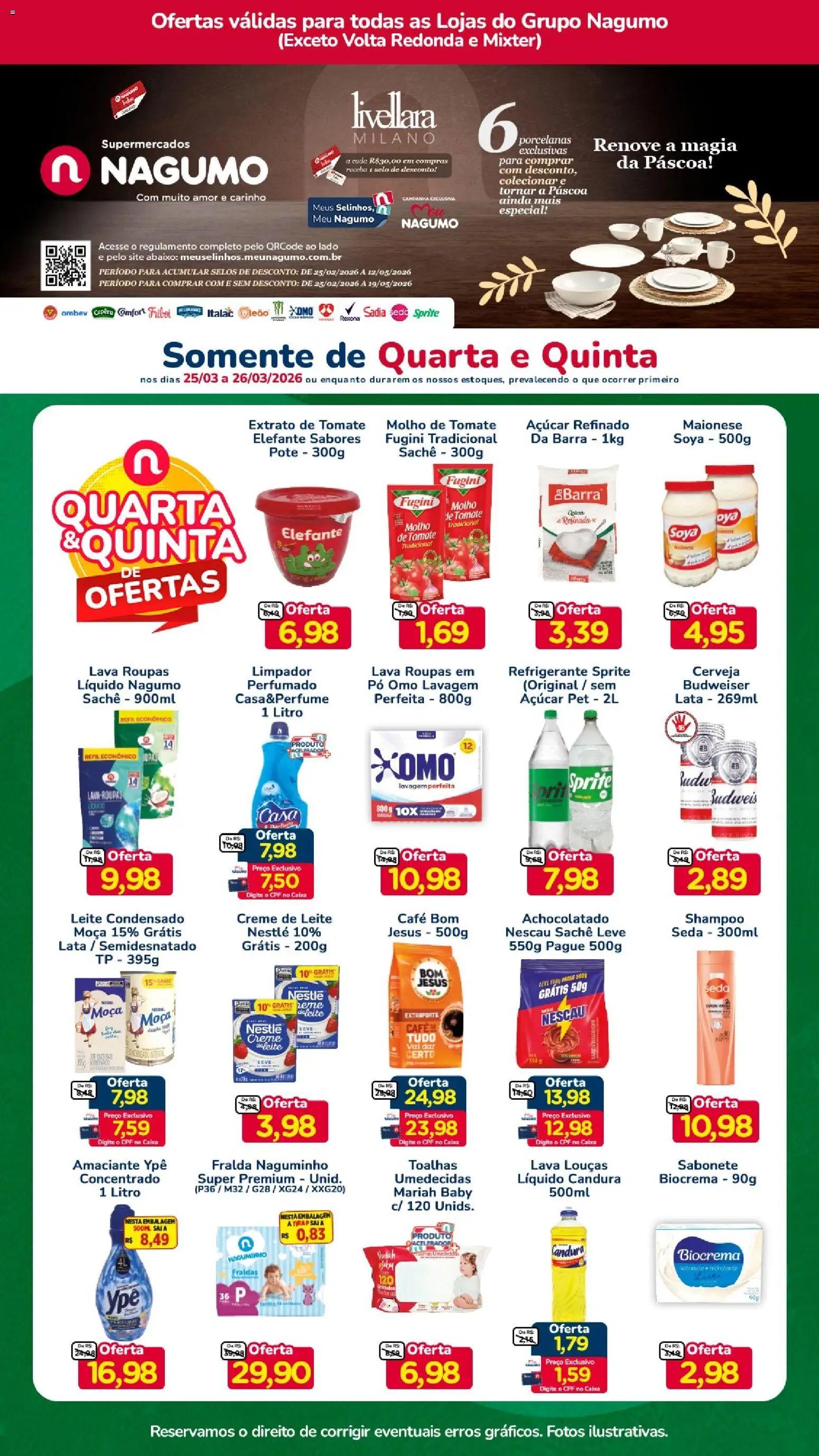 Pré-Visualização do folheto "Nagumo ofertas Quarta e Quinta" da loja Nagumo válido a partir de 25/03/2026