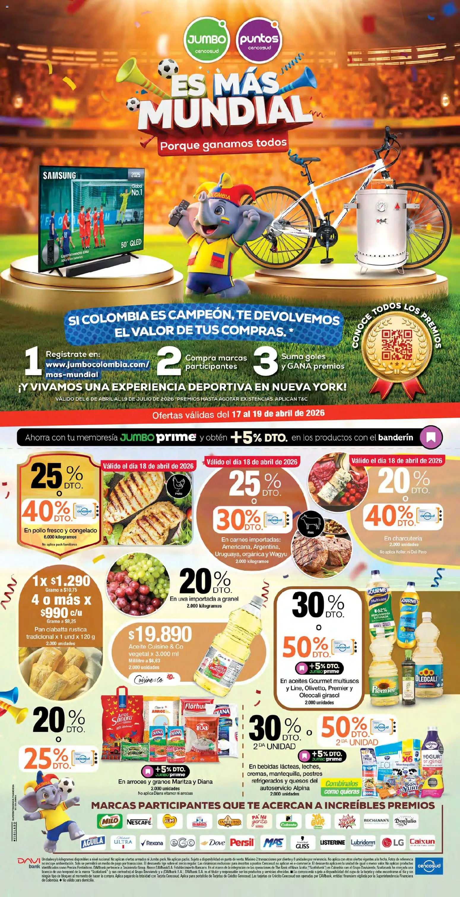  Vista previa del prospecto Jumbo catálogo del almacen Jumbo válida del 17/04/2026 al 19/04/2026