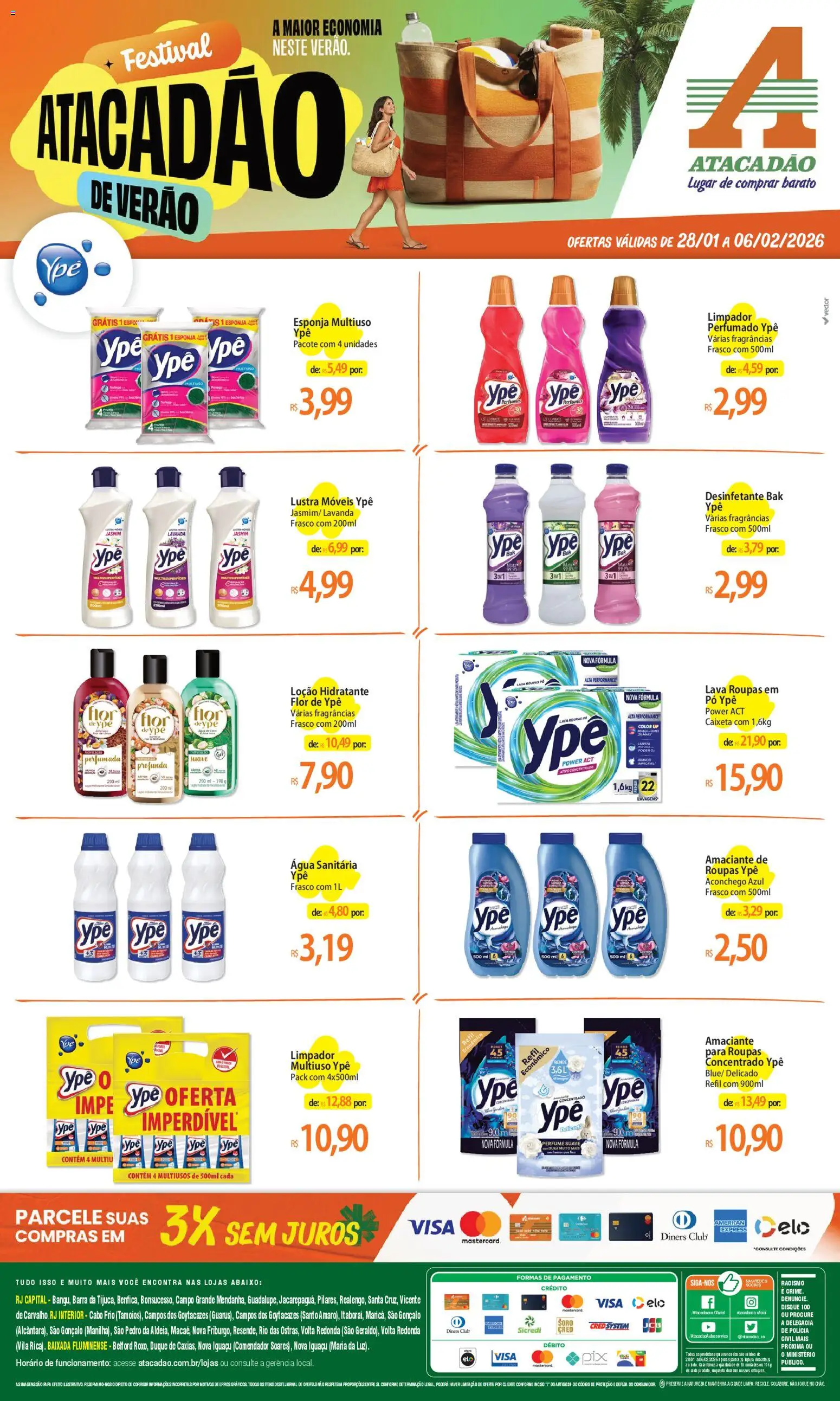 Pré-Visualização do folheto "Ofertas - RJ" da loja Atacadão válido a partir de 28/01/2026