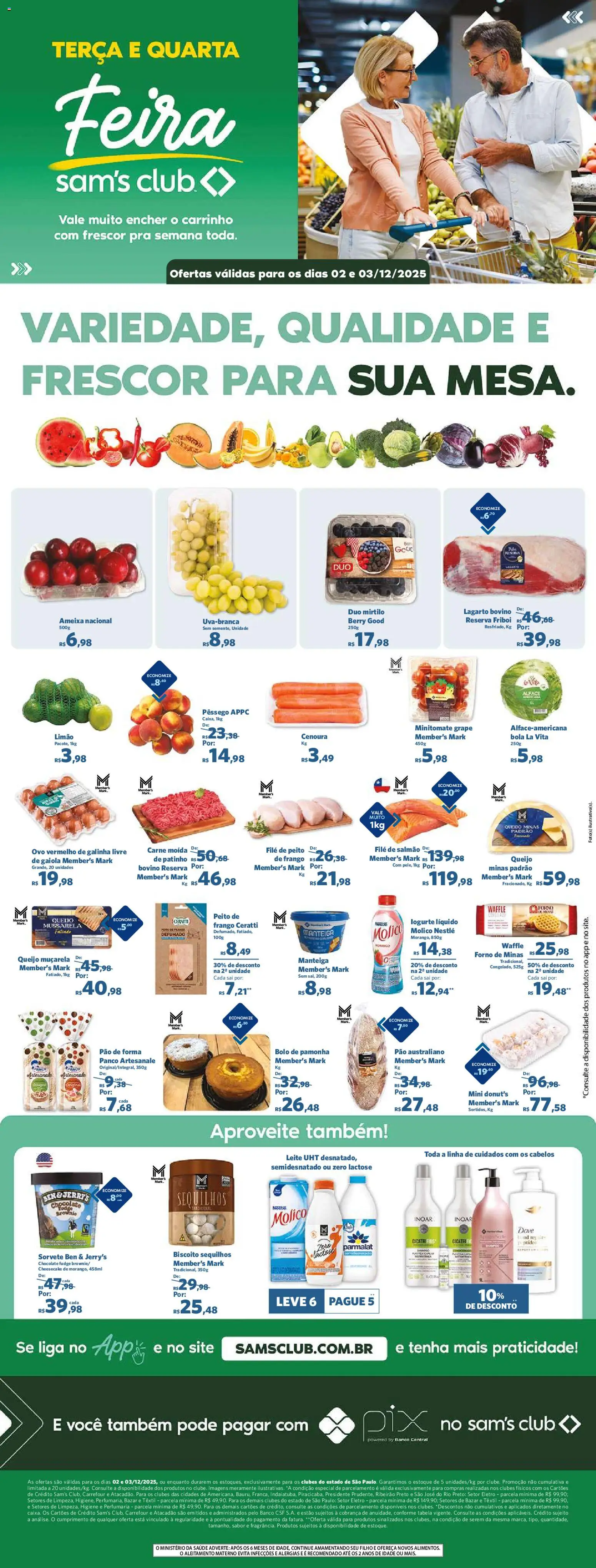 Pré-Visualização do folheto "Ofertas da semana" da loja Sam's Club válido a partir de 02/12/2025