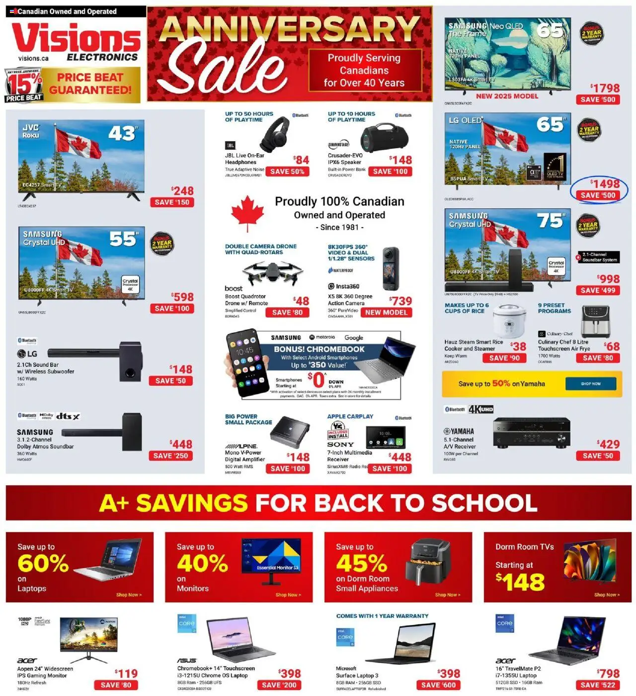 Visions flyer valid from Aug 22, 2025 - page number 1 - Thé