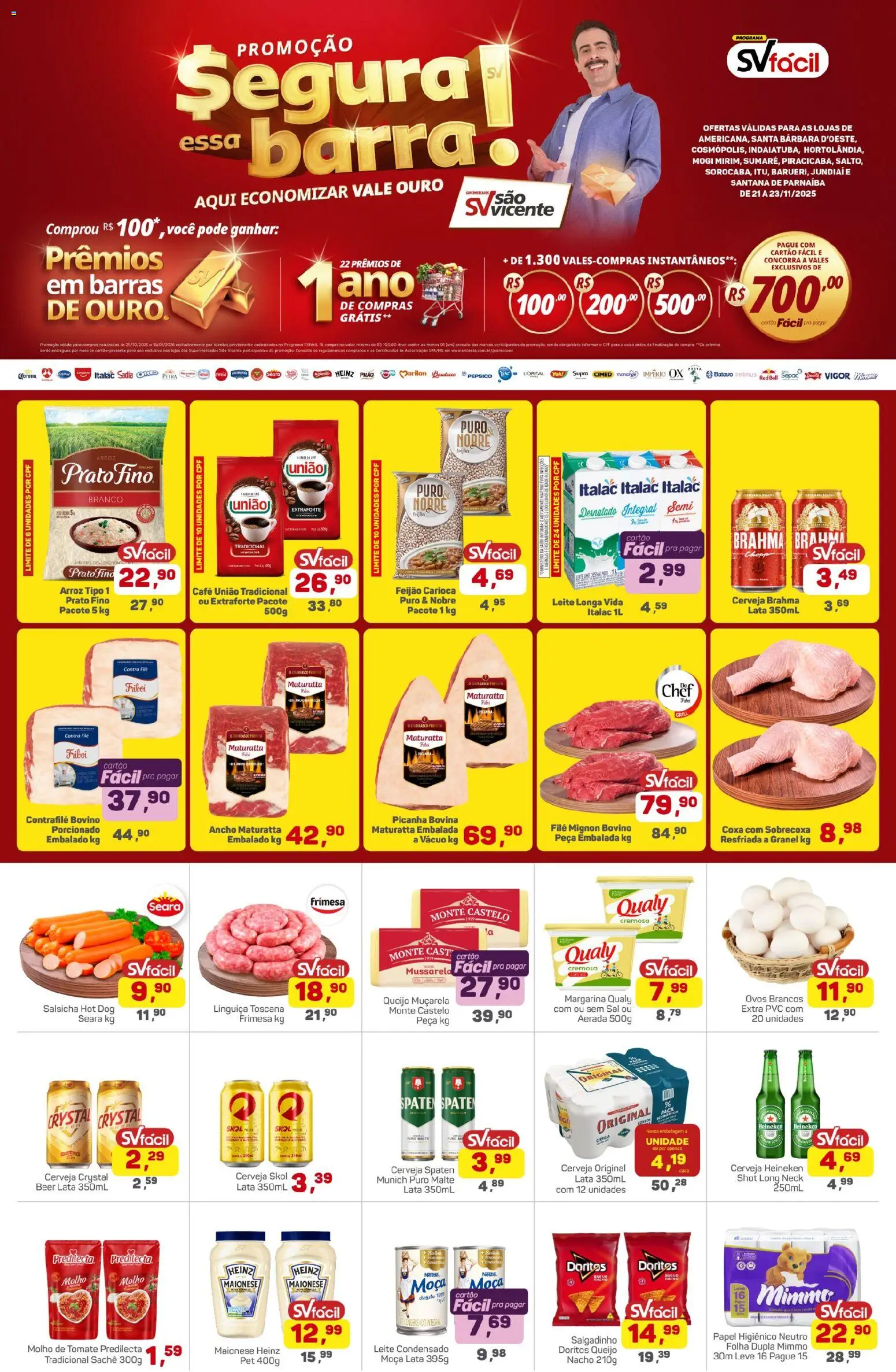 Pré-Visualização do folheto "Ofertas da semana" da loja Supermercados São Vicente válido a partir de 21/11/2025