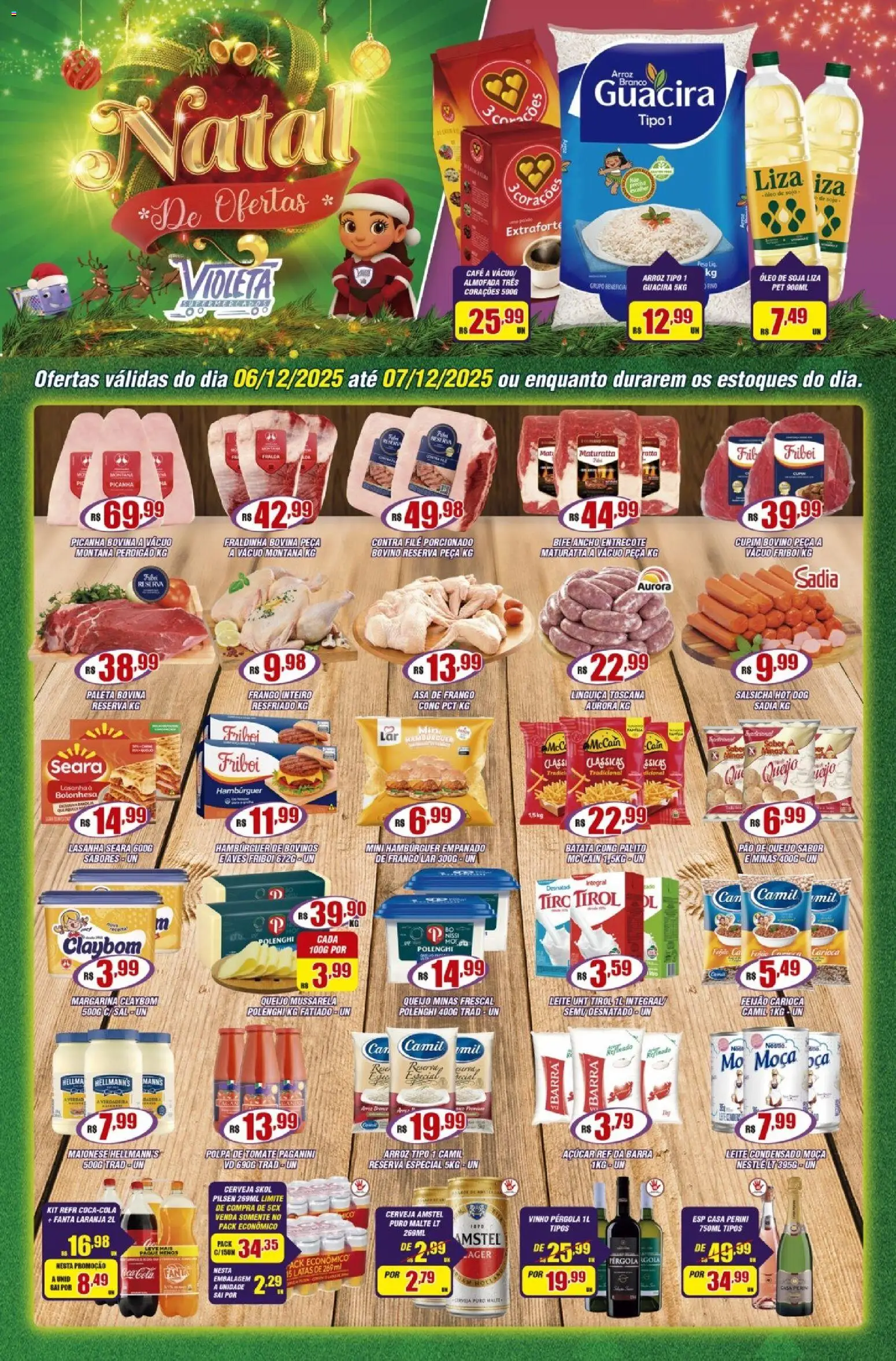 Pré-Visualização do folheto "Ofertas da semana" da loja Violeta Supermercados válido a partir de 06/12/2025