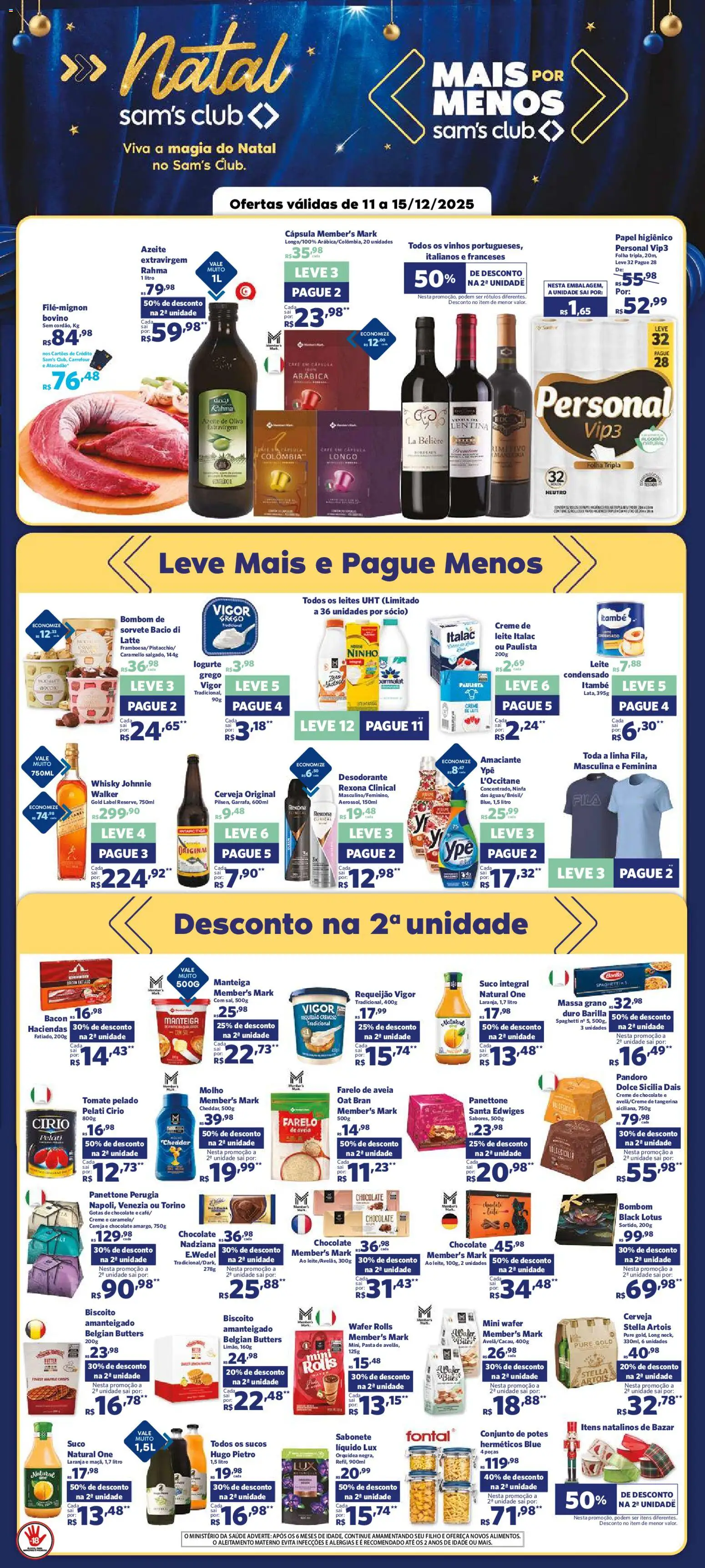 Pré-Visualização do folheto "Ofertas da semana" da loja Sam's Club válido a partir de 11/12/2025