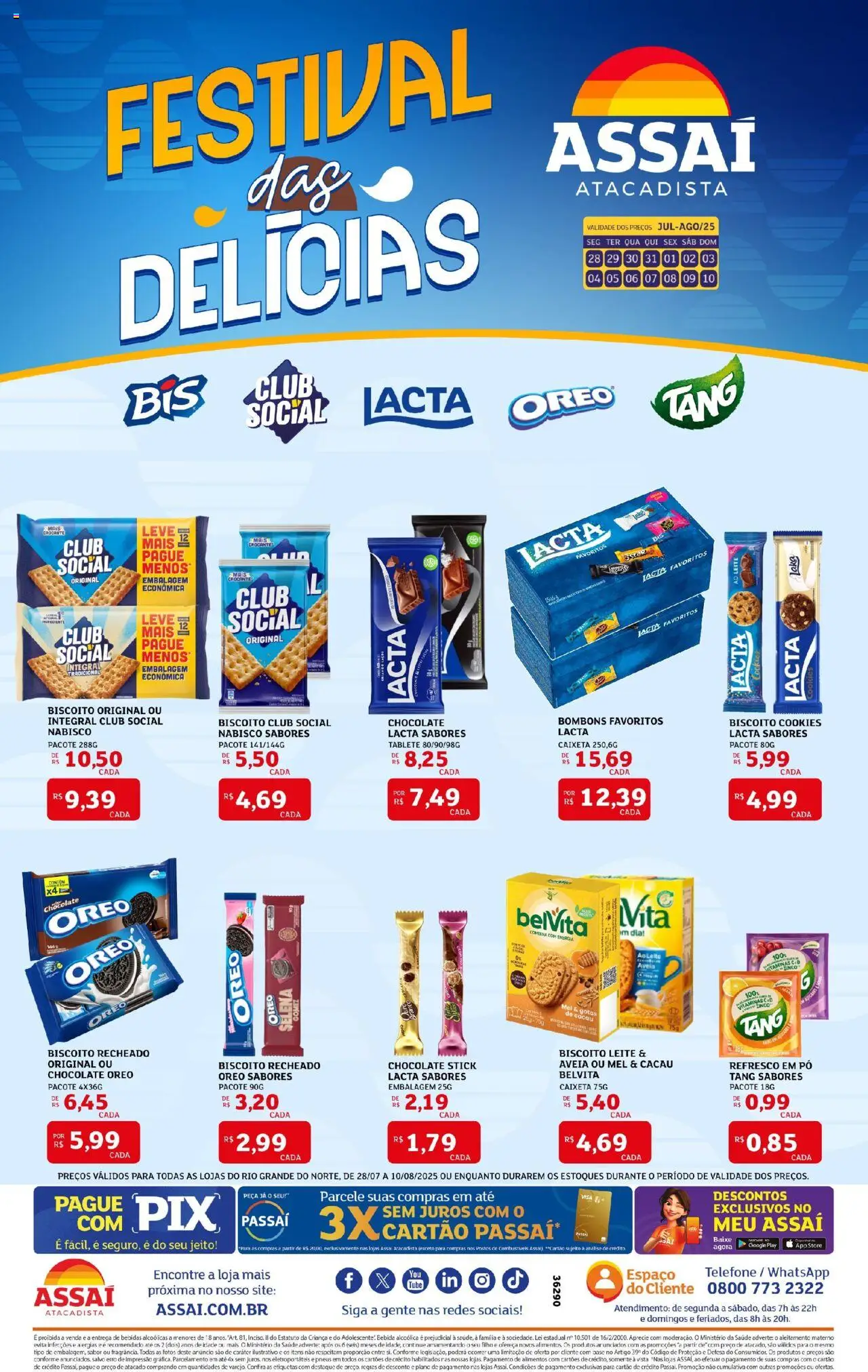 Assaí Atacadista folheto "Encarte - RN" válido a partir de 28/07/2025 - número de página 1
