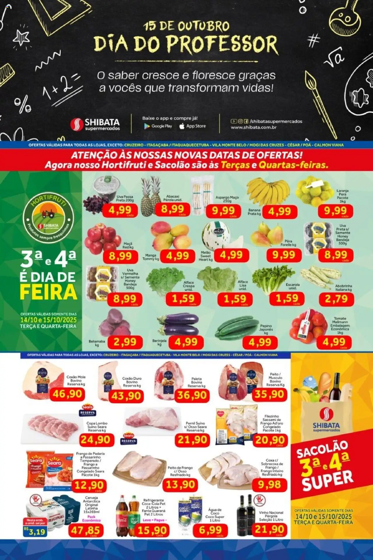 Shibata folheto "Ofertas da semana" válido a partir de 14/10/2025 - número de página 1