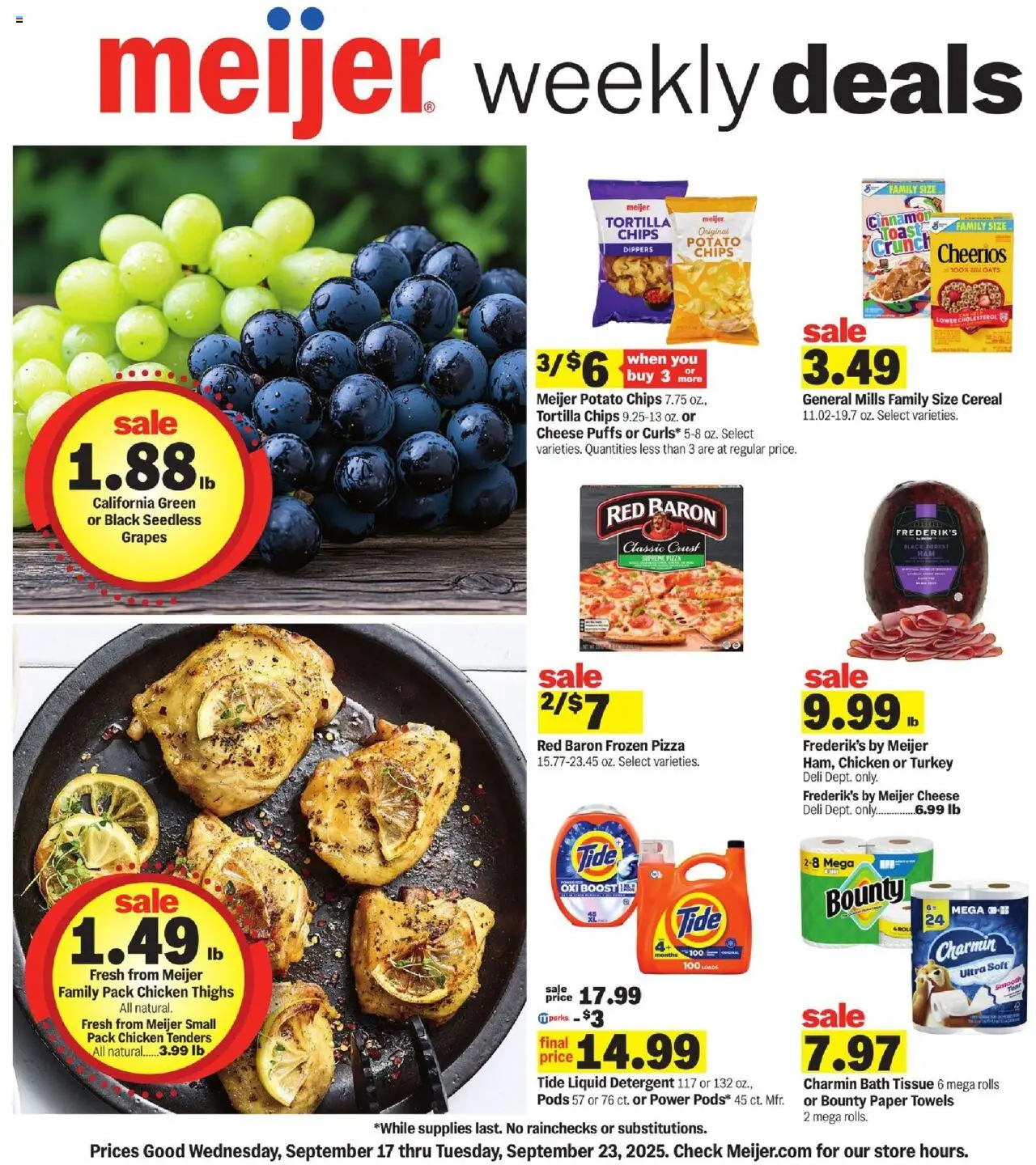 MEIJER AD from 09/17/2025 - Weekly Ad - MI - PREVIEW - Page number 1