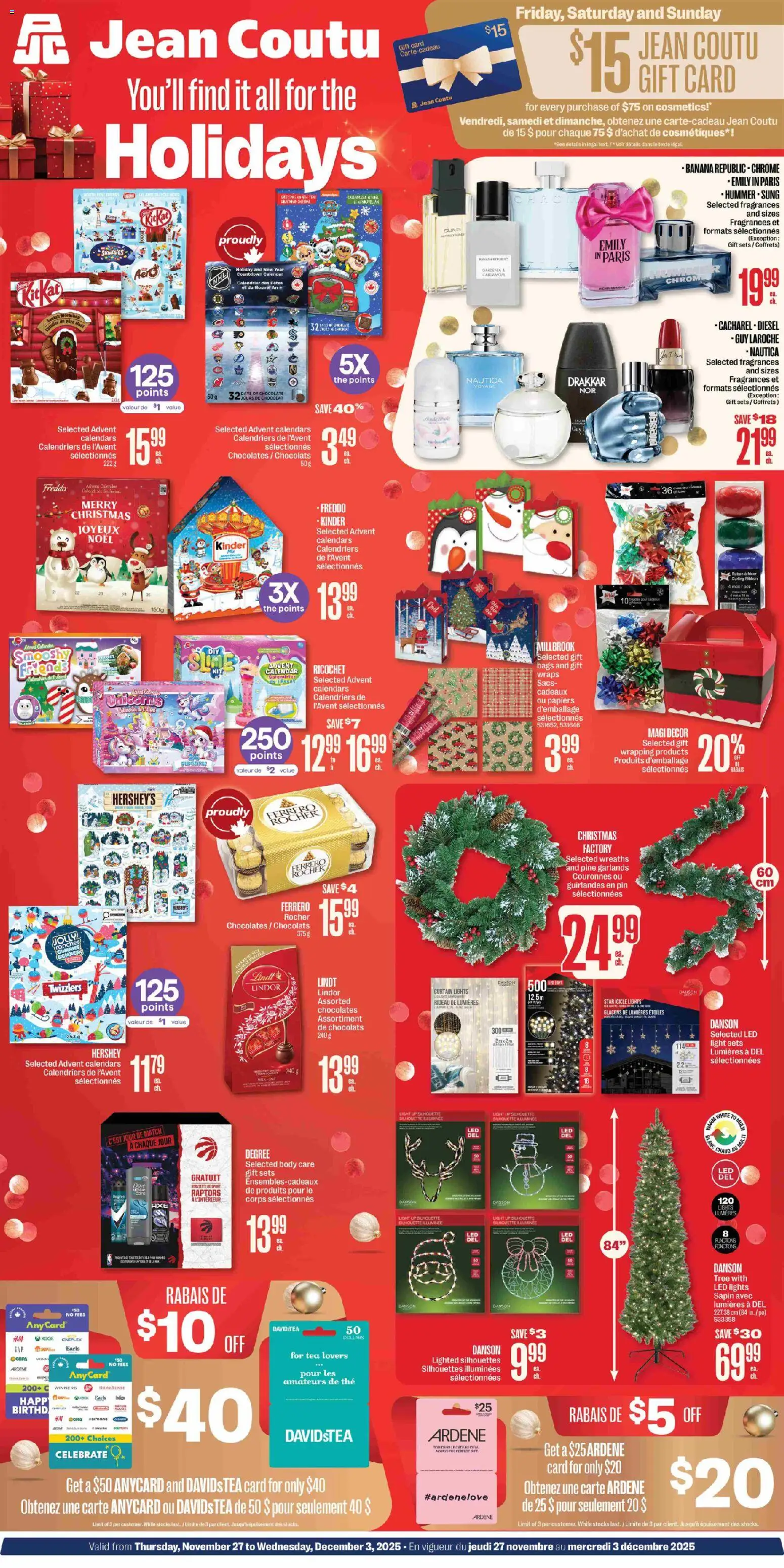 Preview of leaflet Christmas Booklet from shop Jean Coutu is valid from Nov 27, 2025
