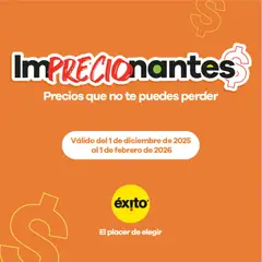  Vista previa del prospecto Catálogo Éxito del almacen Éxito válida del 01/12/2025 al 01/02/2026