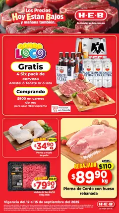 Vista previa las ofertas de la tienda H-E-B - Folleto desde el 12/09/2025 