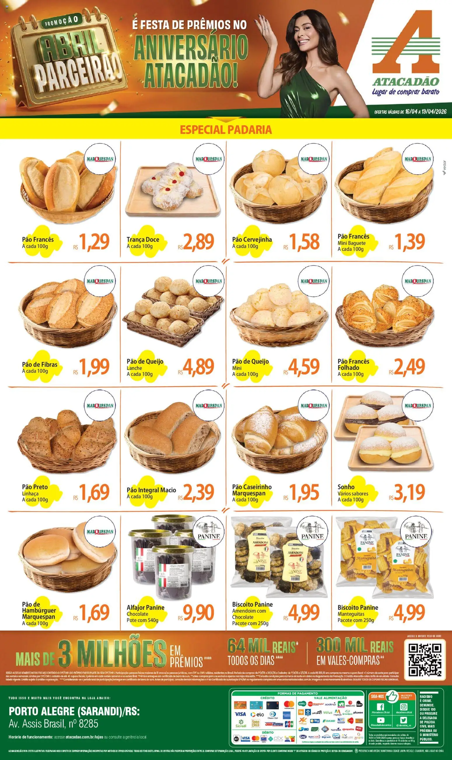 Pré-Visualização do folheto "Atacadão ofertas - RS" da loja Atacadão válido a partir de 16/04/2026