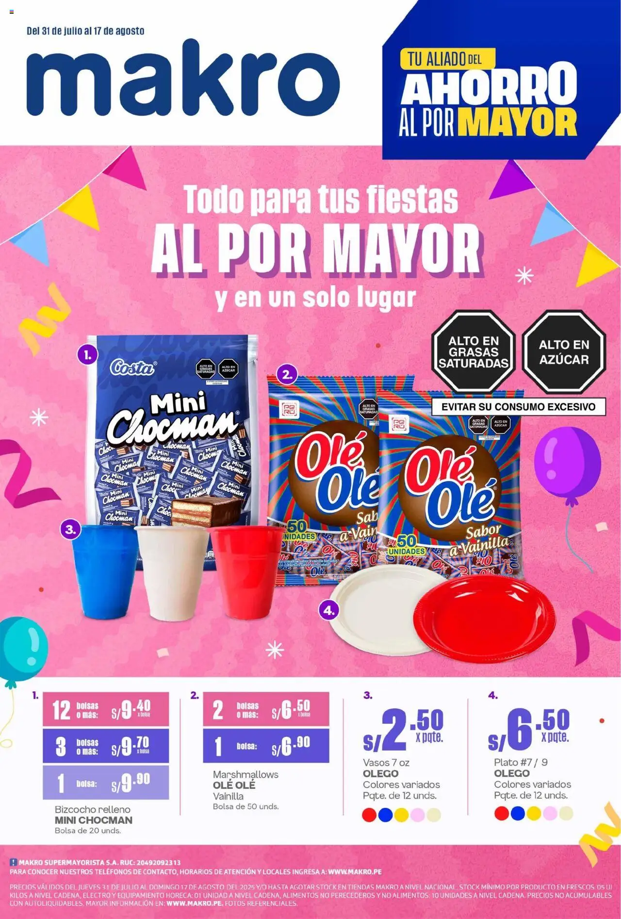 Makro Makro Catálogo ESP. ARMA TU FIESTA VIG#16 (31/07/2025 - 17/08/2025) - ofertas de hoy - número de página 1