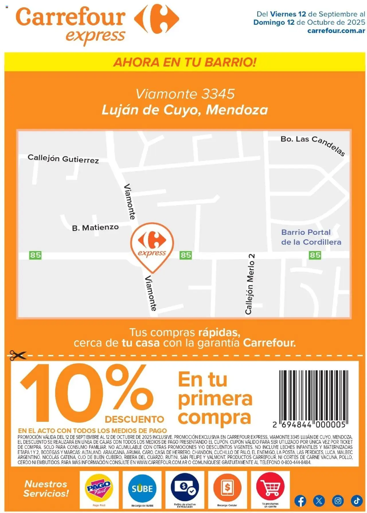 Carrefour Viamonte 3345, Luján de Cuyo, Mendoza del 12/09/2025 >> Catálogo