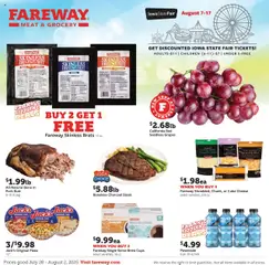 Ad Preview of Fareway Weekly Ad from 07/28/2025