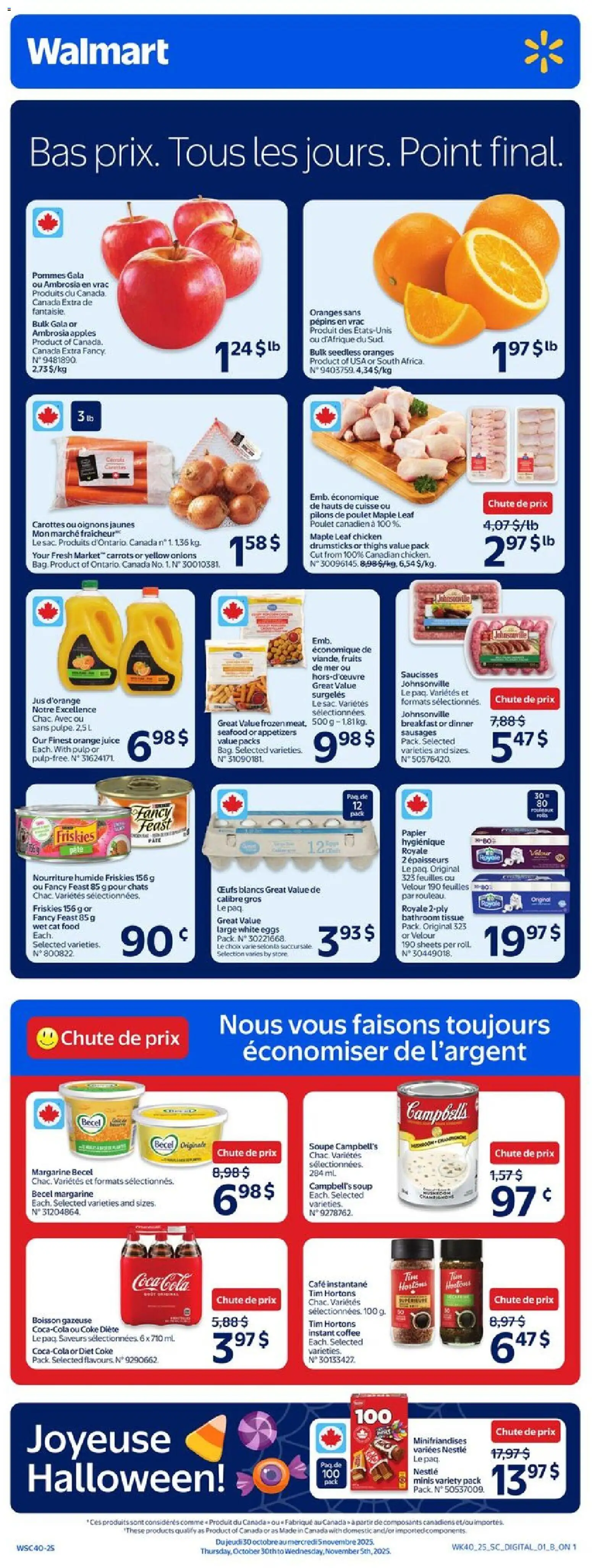 Preview of leaflet Circulaire from shop Walmart is valid from Oct 30, 2025