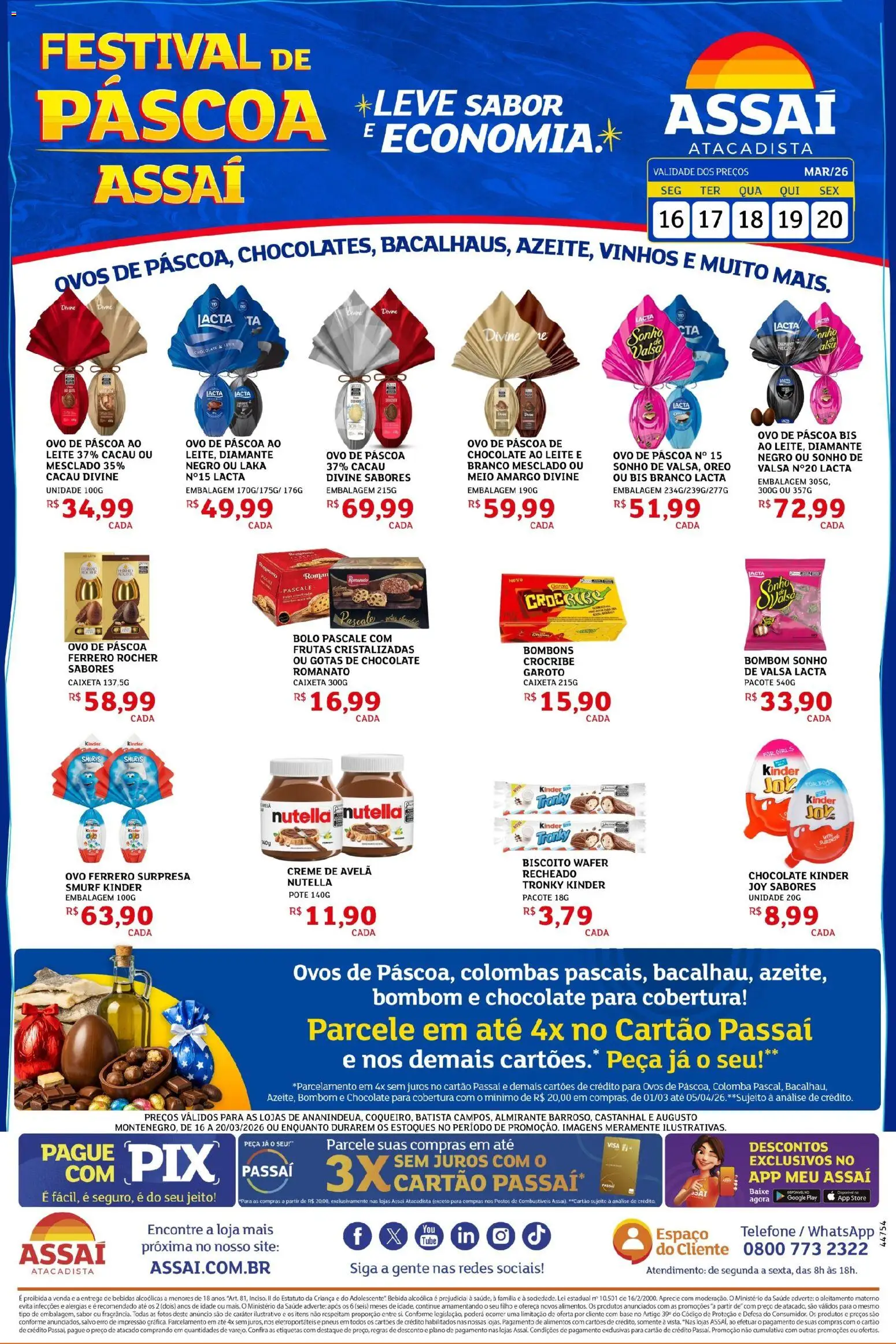 Pré-Visualização do folheto "Assaí Atacadista ofertas - PA" da loja Assaí Atacadista válido a partir de 16/03/2026