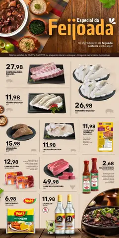Pré-Visualização do folheto "Ofertas Feijoada" da loja Mercadão Atacadista válido a partir de 08/07/2025