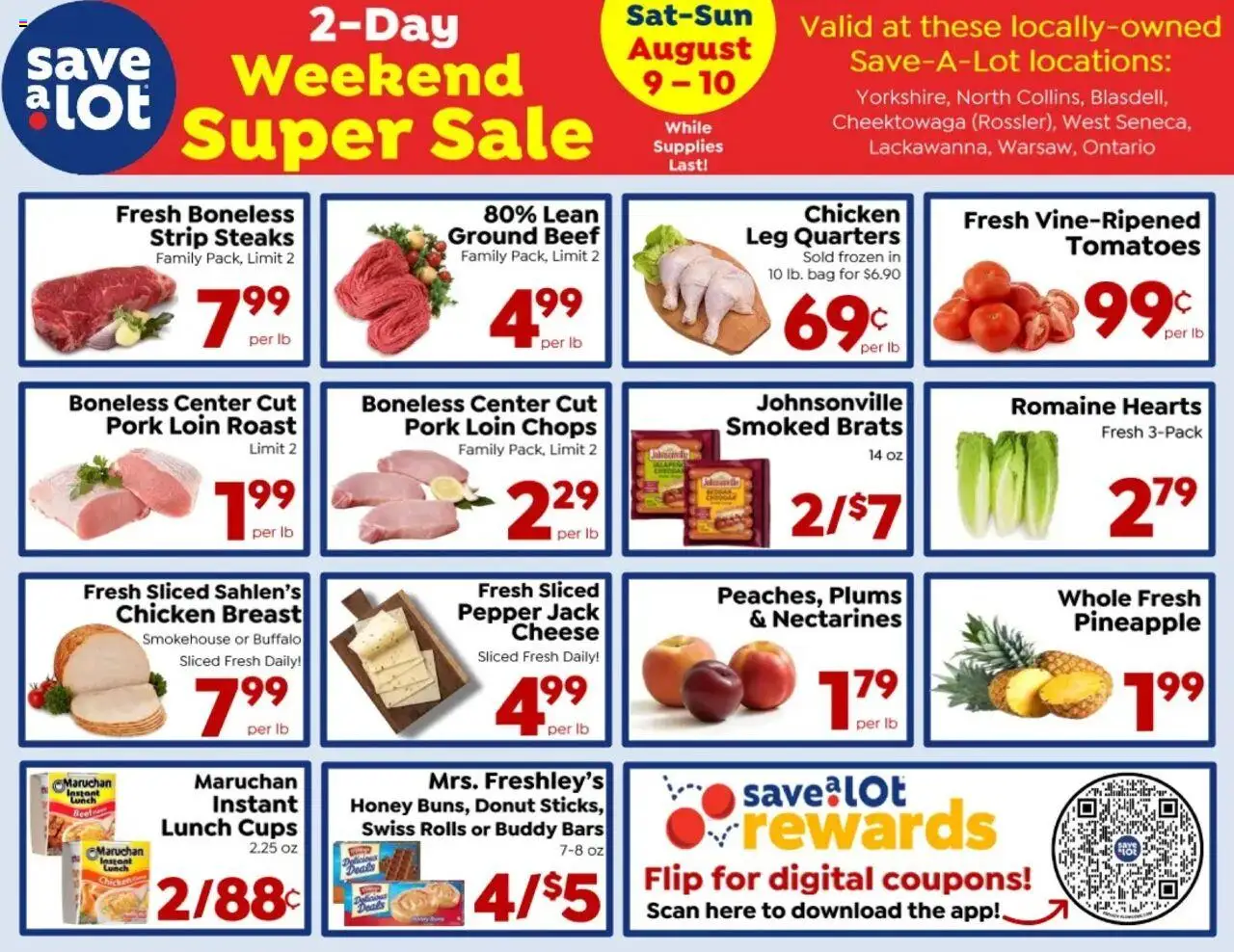 Save a Lot Ad from 08/04/2025 - Flyer - Page number 1