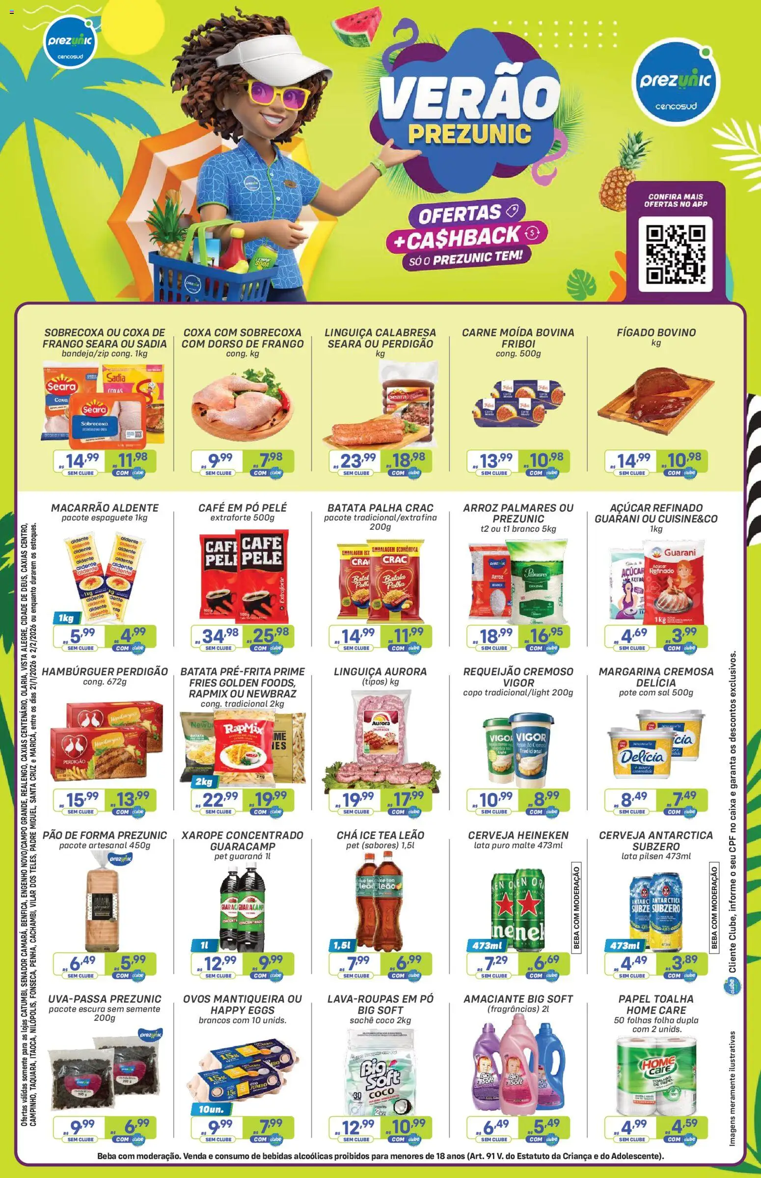 Pré-Visualização do folheto "Encarte Selecionadas " da loja Prezunic válido a partir de 19/01/2026