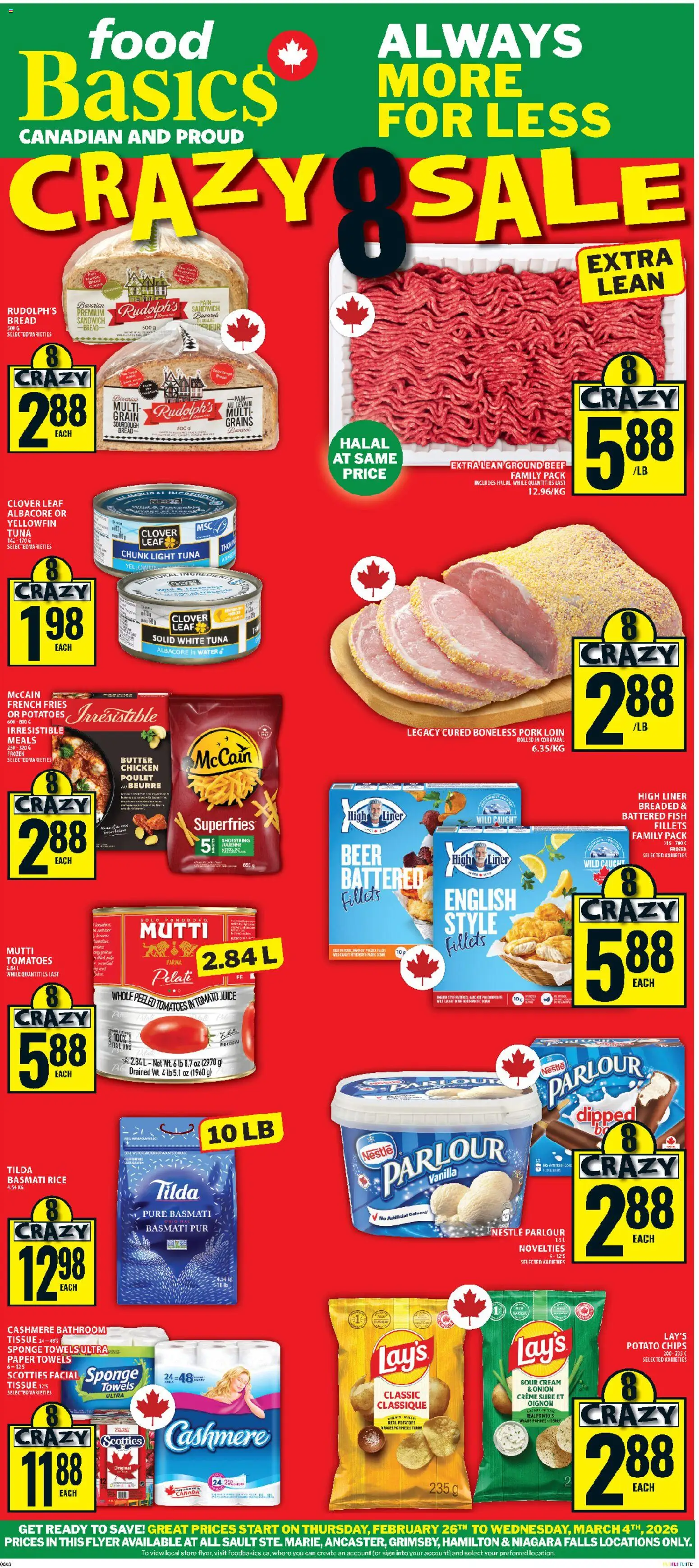 Preview of leaflet Ancaster from shop Food Basics is valid from Feb 26, 2026