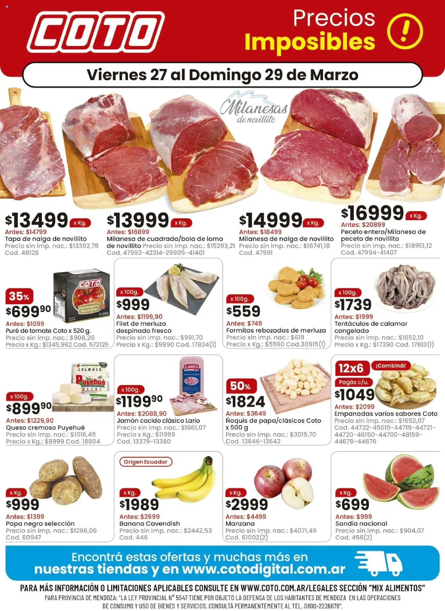 Vista previa del folleto de la tienda Coto válido desde el 27/03/2026 