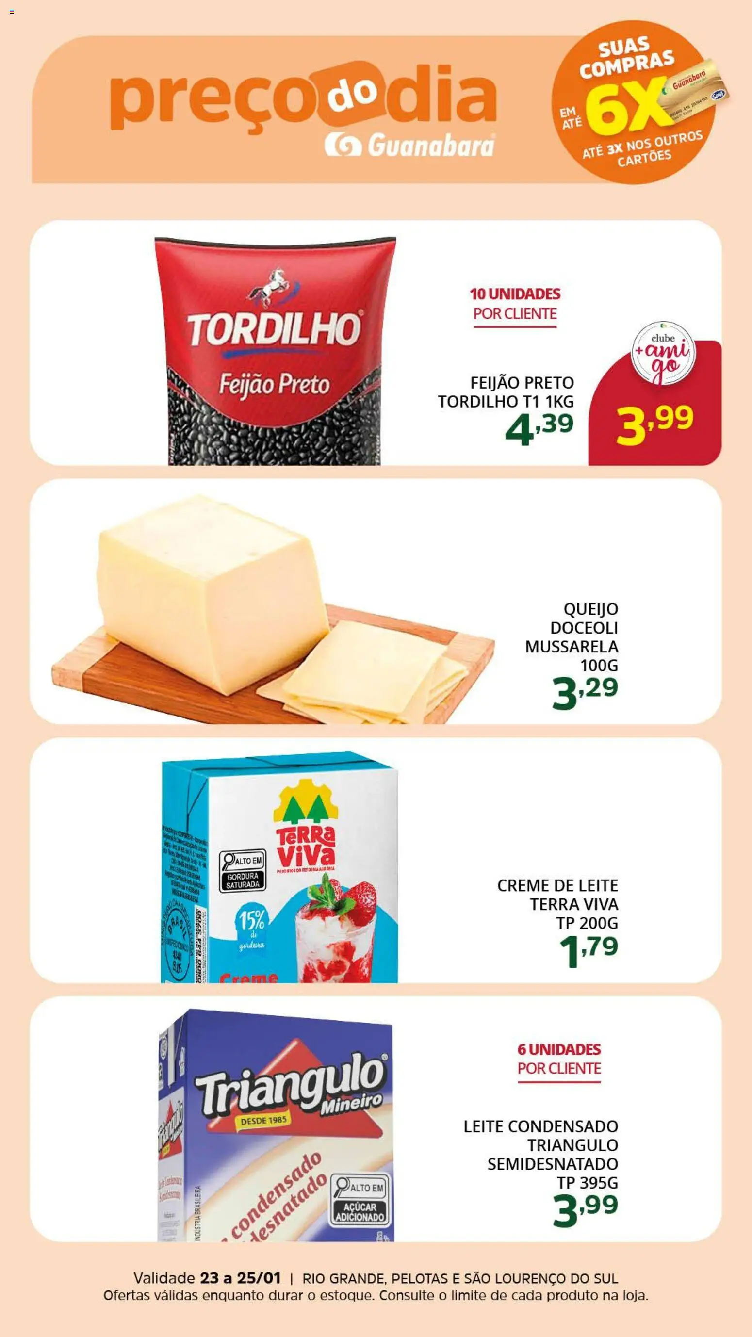 Pré-Visualização do folheto "Ofertas da semana" da loja Supermercado Guanabara válido a partir de 23/01/2026