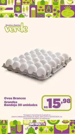 Pré-Visualização do folheto "Ofertas Sacolão" da loja Big Box válido a partir de 21/01/2026