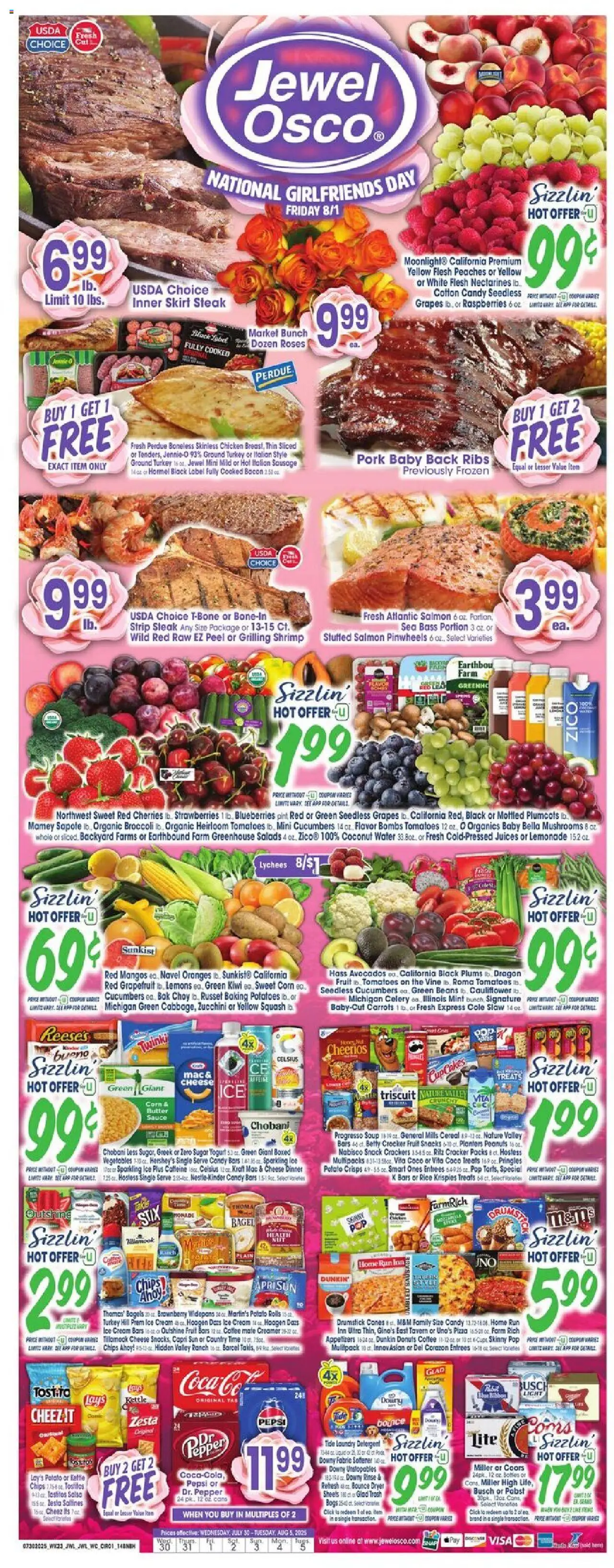 Jewel Osco Weekly Ad from 07/30/2025 - Flyer - Page number 1