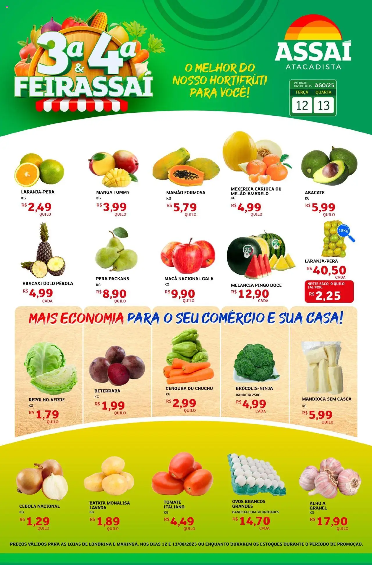 Assaí Atacadista folheto "Encarte - PR" válido a partir de 12/08/2025 - número de página 1