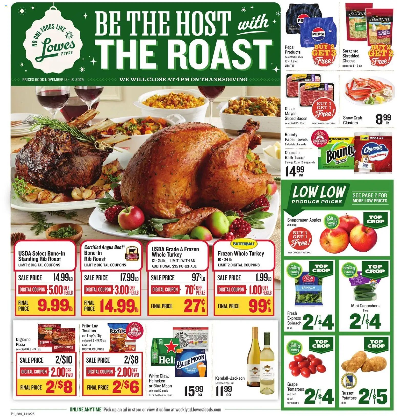 Ad Preview of Lowes Foods Weekly Ad - GA from 11/12/2025