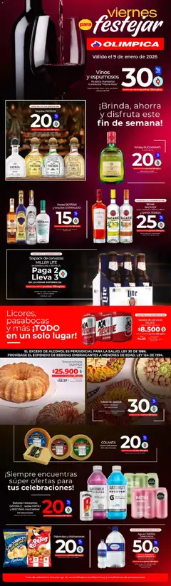  Vista previa del prospecto Viernes para festejar del almacen Olímpica válida del 09/01/2026 al 09/01/2026