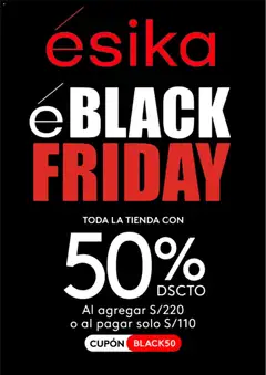 Vista previa de Black Friday de la tienda Ésika válido desde 24/11/2025