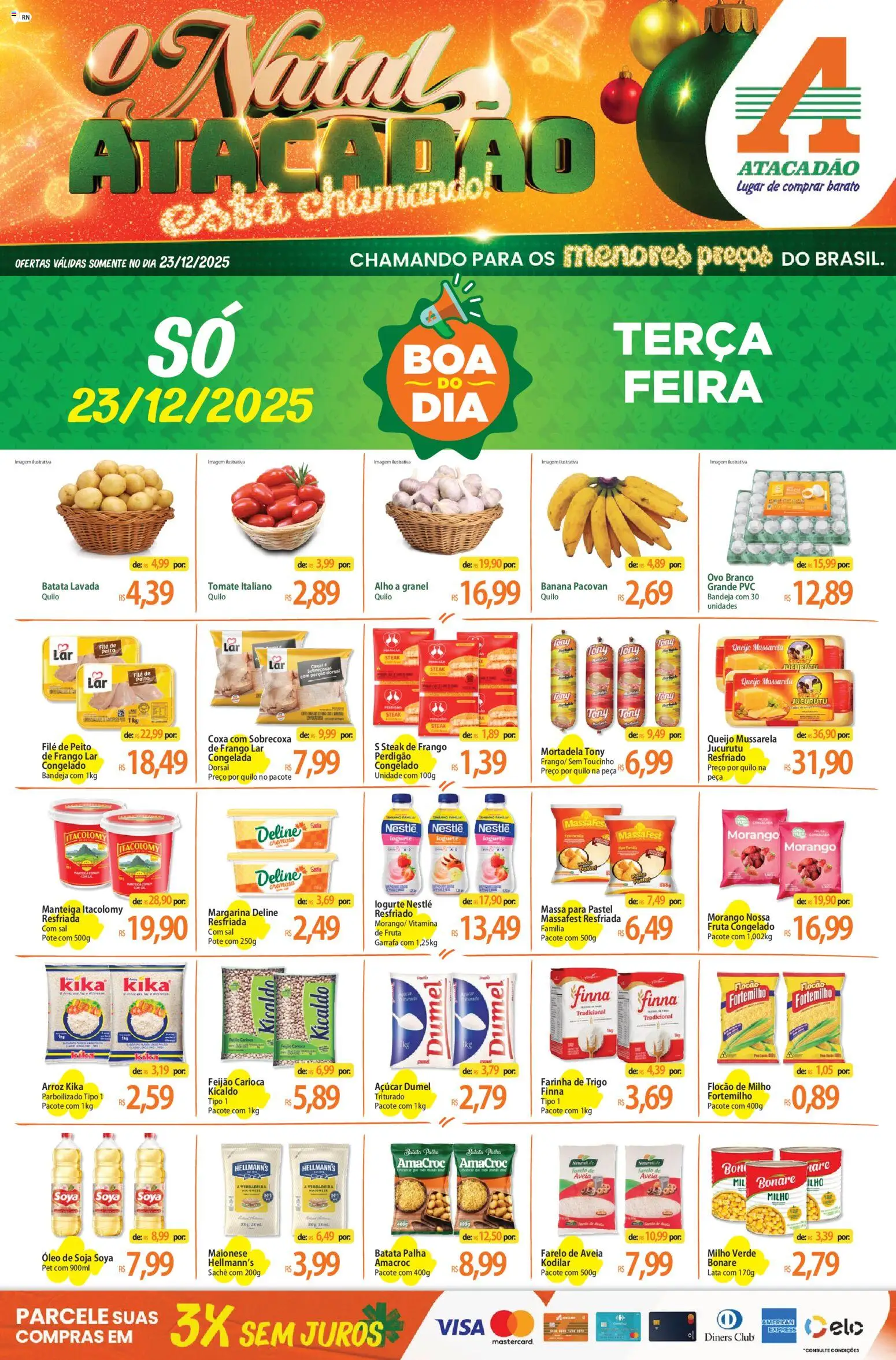 Pré-Visualização do folheto "Ofertas - RN" da loja Atacadão válido a partir de 23/12/2025