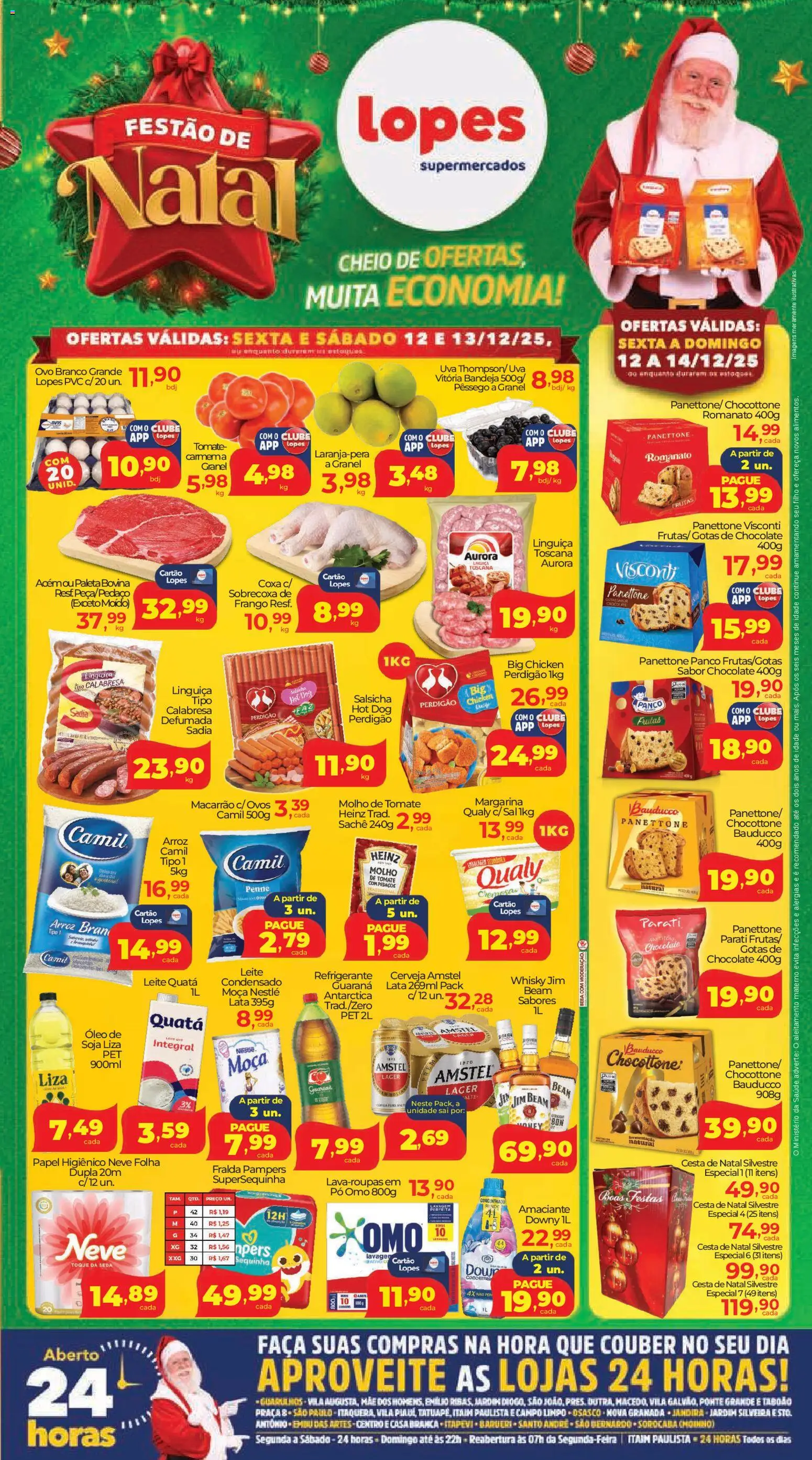 Pré-Visualização do folheto "Ofertas da semana" da loja Lopes Supermercados válido a partir de 12/12/2025