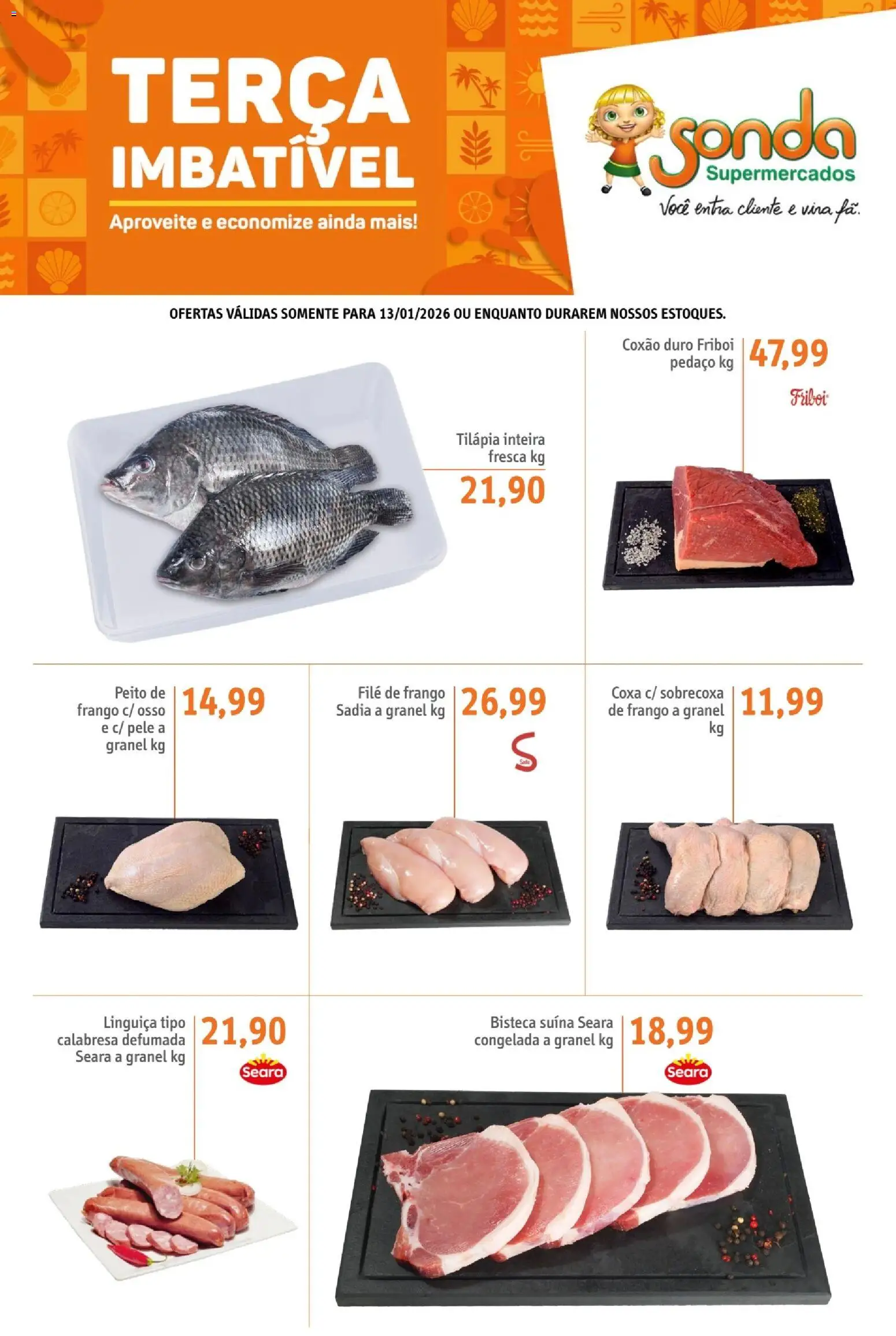 Pré-Visualização do folheto "Ofertas Terça Imbativel" da loja Sonda válido a partir de 13/01/2026
