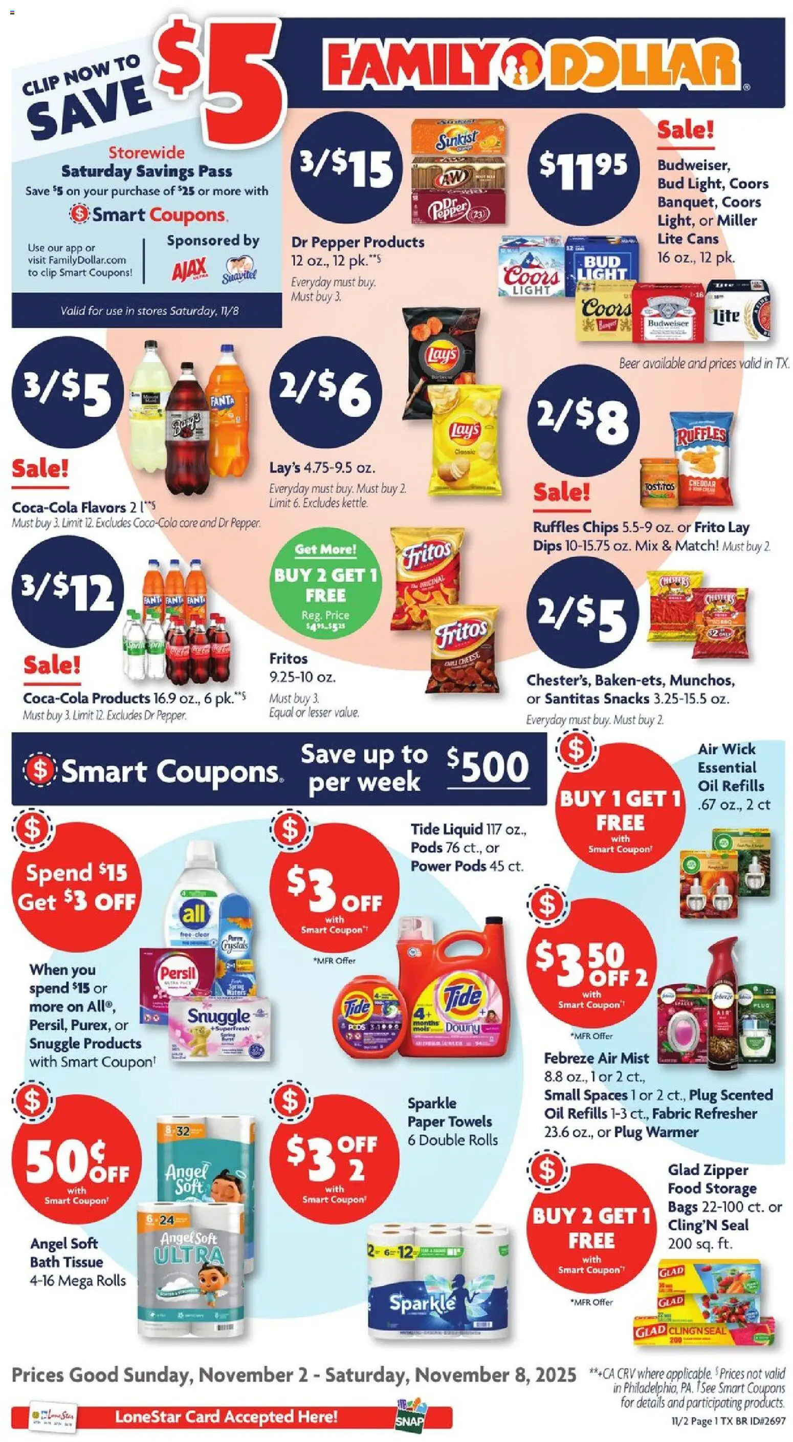 Ad Preview of Family Dollar Weekly Ad from 11/02/2025