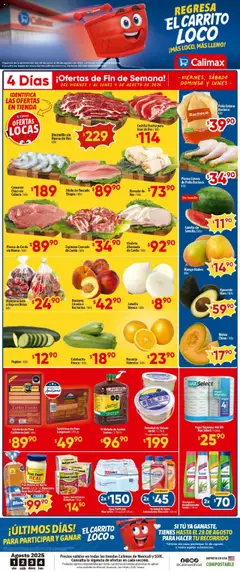 Vista previa las ofertas de la tienda Calimax - Folleto Mexicali desde el 01/08/2025 