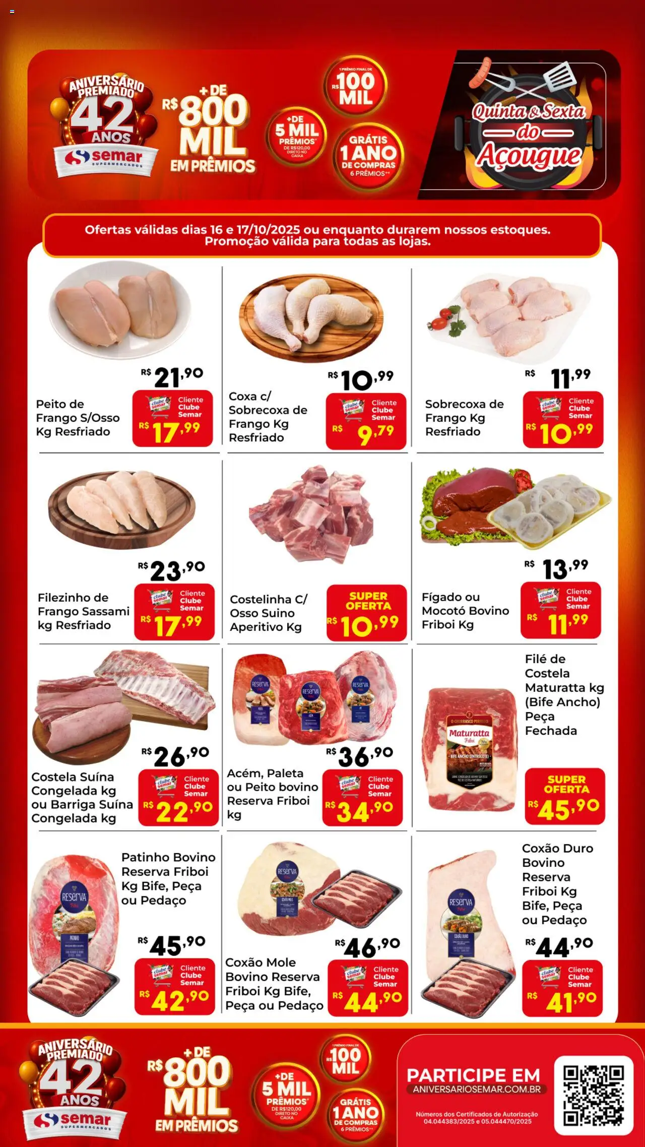 Semar Supermercado folheto "Ofertas do Açougue" válido a partir de 16/10/2025 - número de página 1