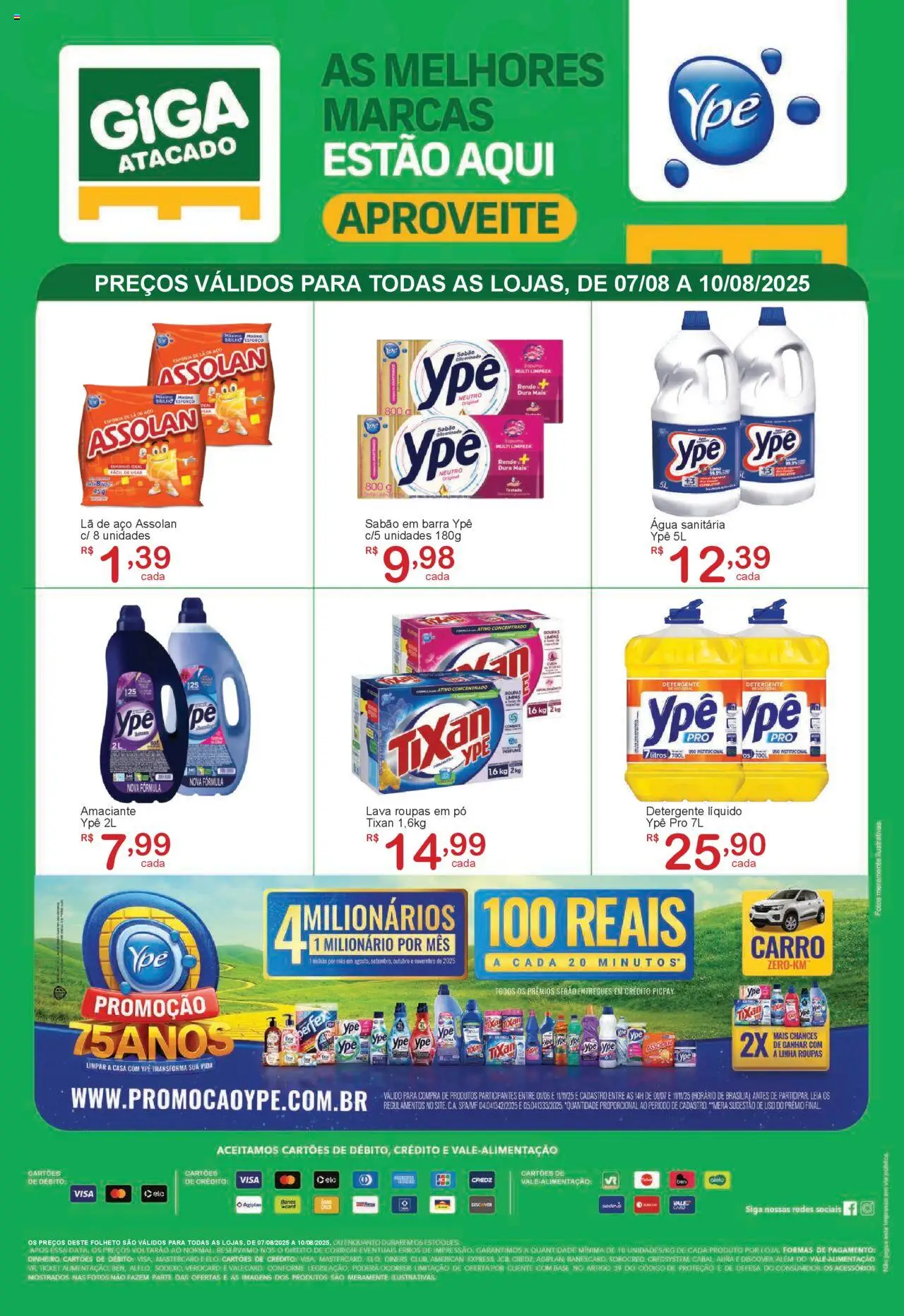 GIGA Atacado folheto "Ofertas Ype" válido a partir de 07/08/2025 - número de página 1