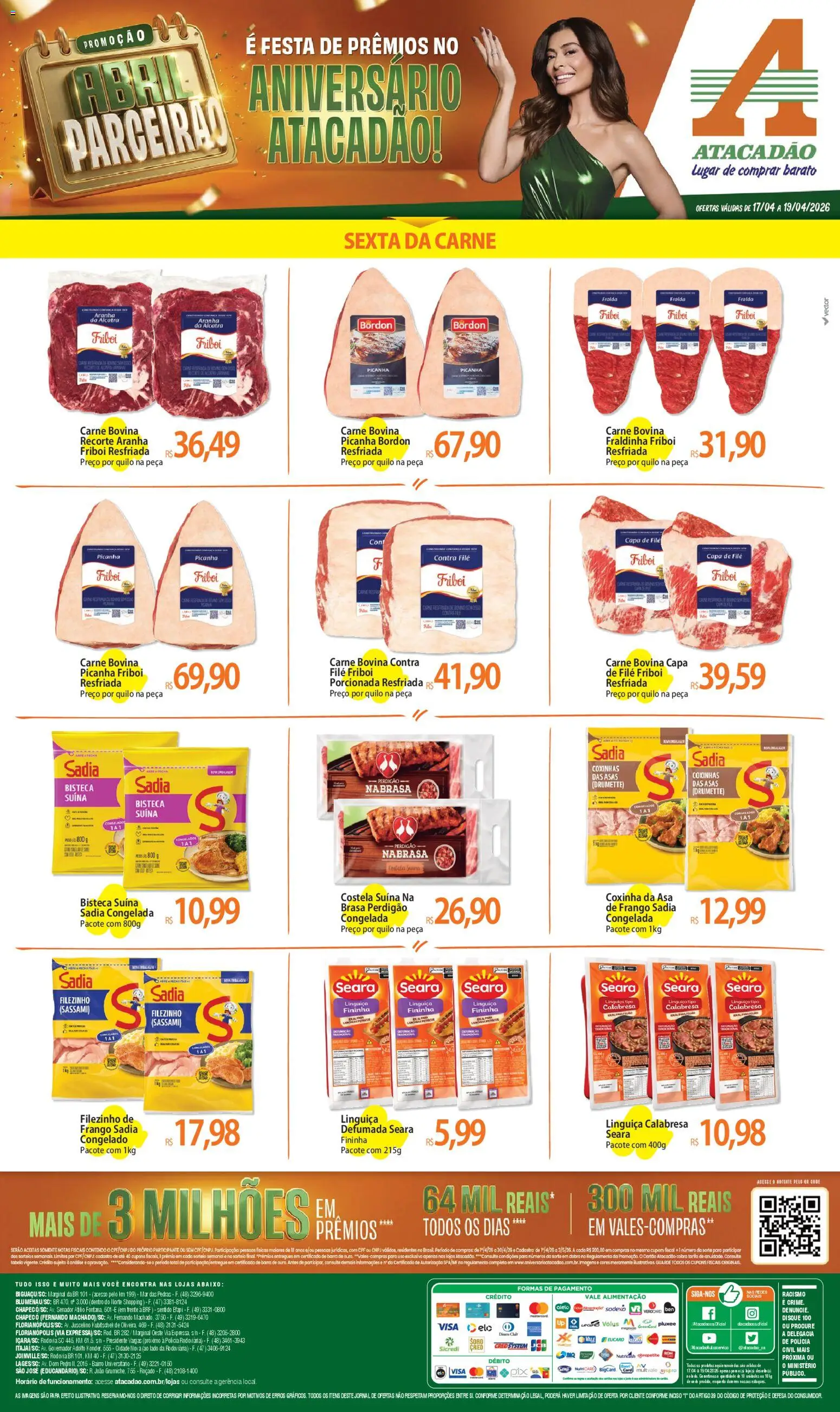Pré-Visualização do folheto "Atacadão ofertas - SC" da loja Atacadão válido a partir de 17/04/2026