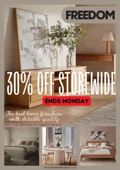 Preview of catalogue Catalogue from shop Freedom Furniture valid 5 Sept 2025