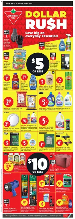 Un aperçu du dépliant Flyer / circulaire du magasin Canadian Tire est valide à partir 25 juill. 2025
