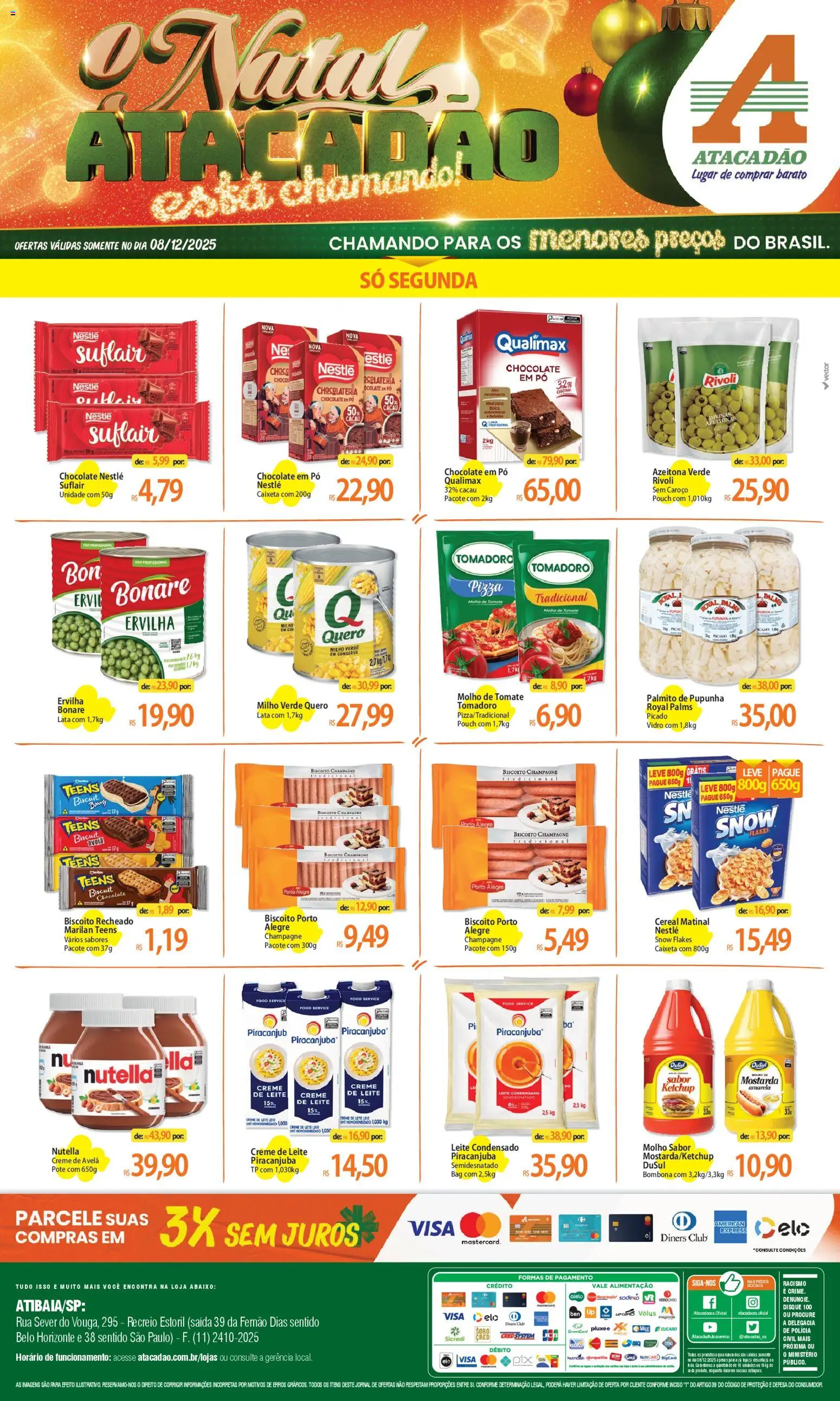 Pré-Visualização do folheto "Ofertas - SP" da loja Atacadão válido a partir de 08/12/2025