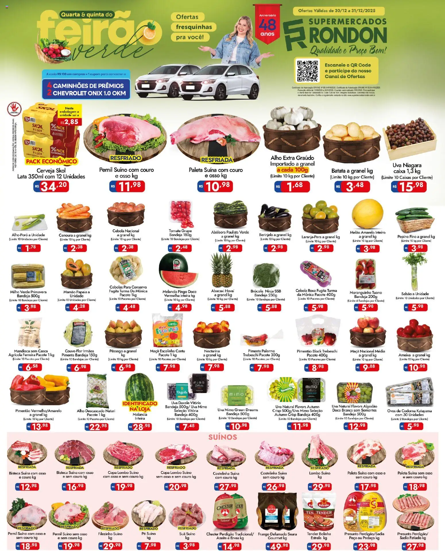 Pré-Visualização do folheto "Ofertas do semana" da loja Supermercados Rondon válido a partir de 30/12/2025