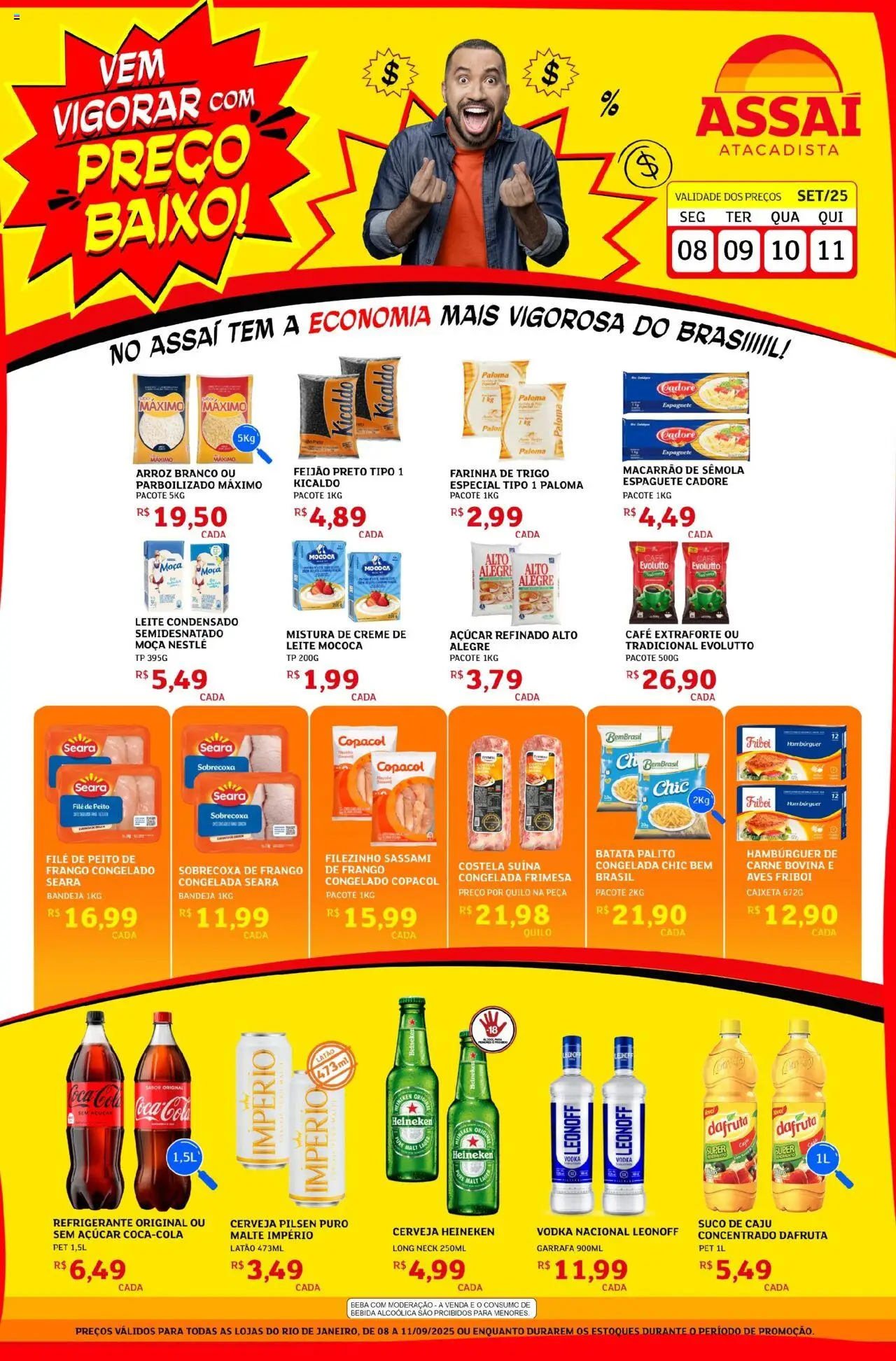 Assaí Atacadista folheto "Encarte - RJ" válido a partir de 08/09/2025 - número de página 1