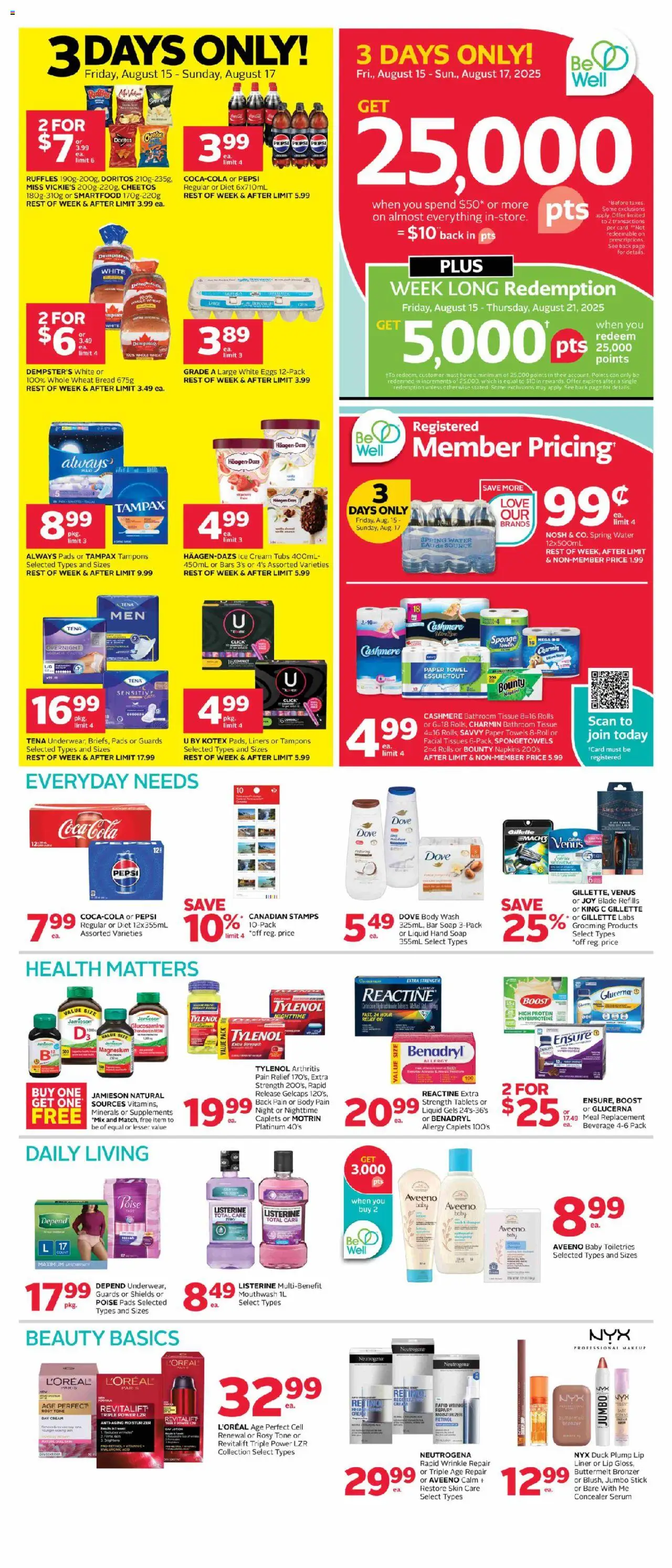 Rexall flyer valid from Aug 15, 2025 - page number 1
