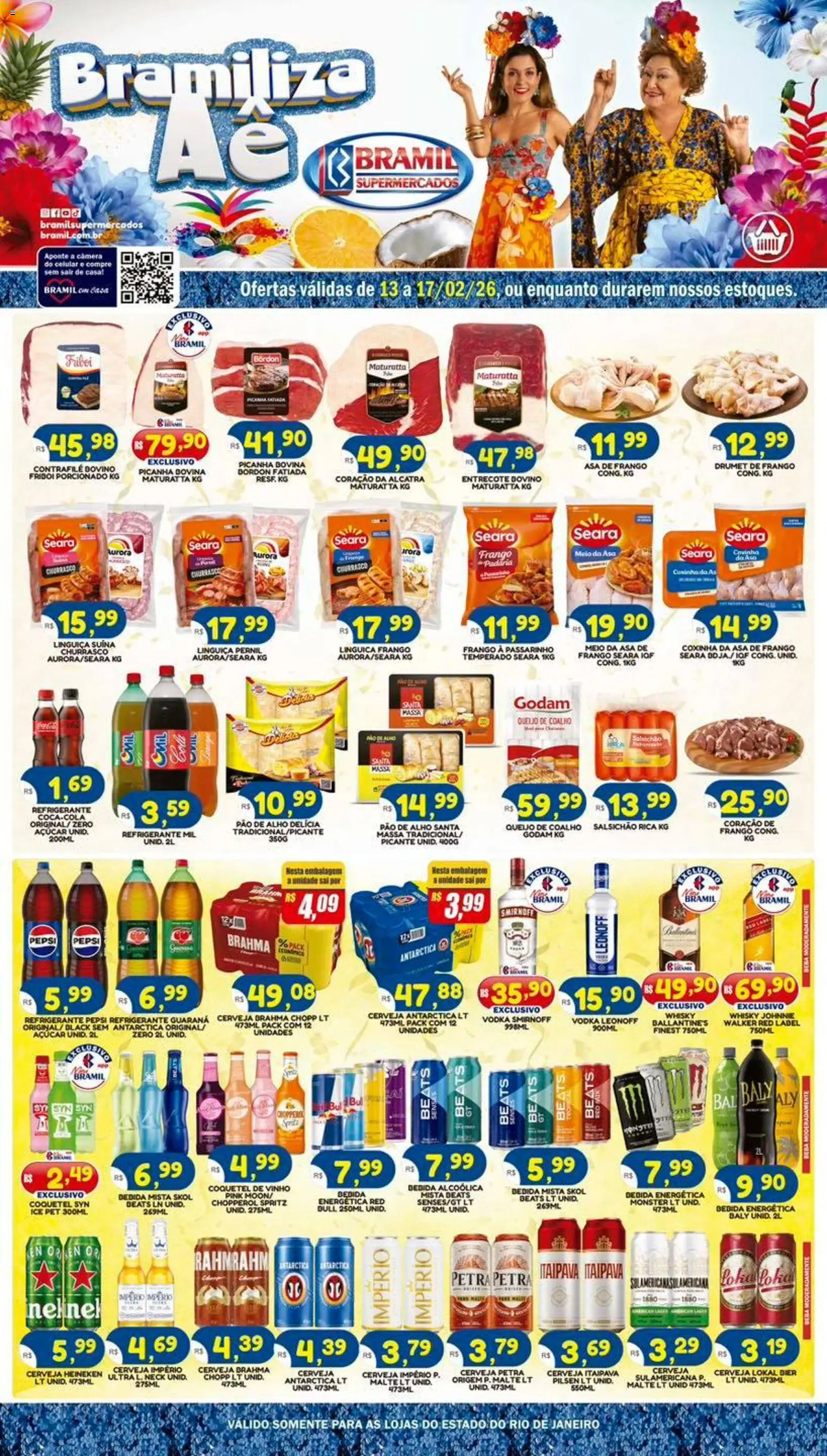 Pré-Visualização do folheto "Ofertas da semana" da loja Bramil Supermercados válido a partir de 13/02/2026